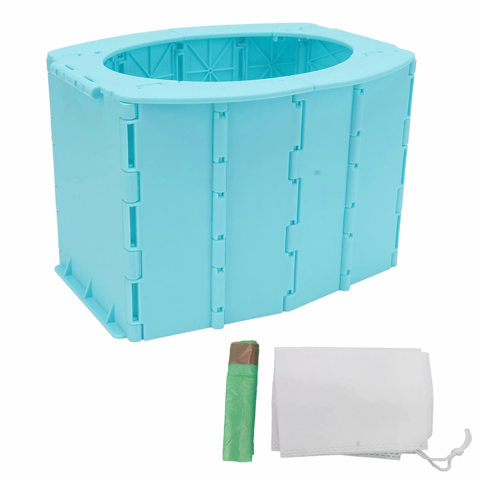 Travel Potty for Kids Reusable Portable Folding Toddler Toilet Outdoor Camping