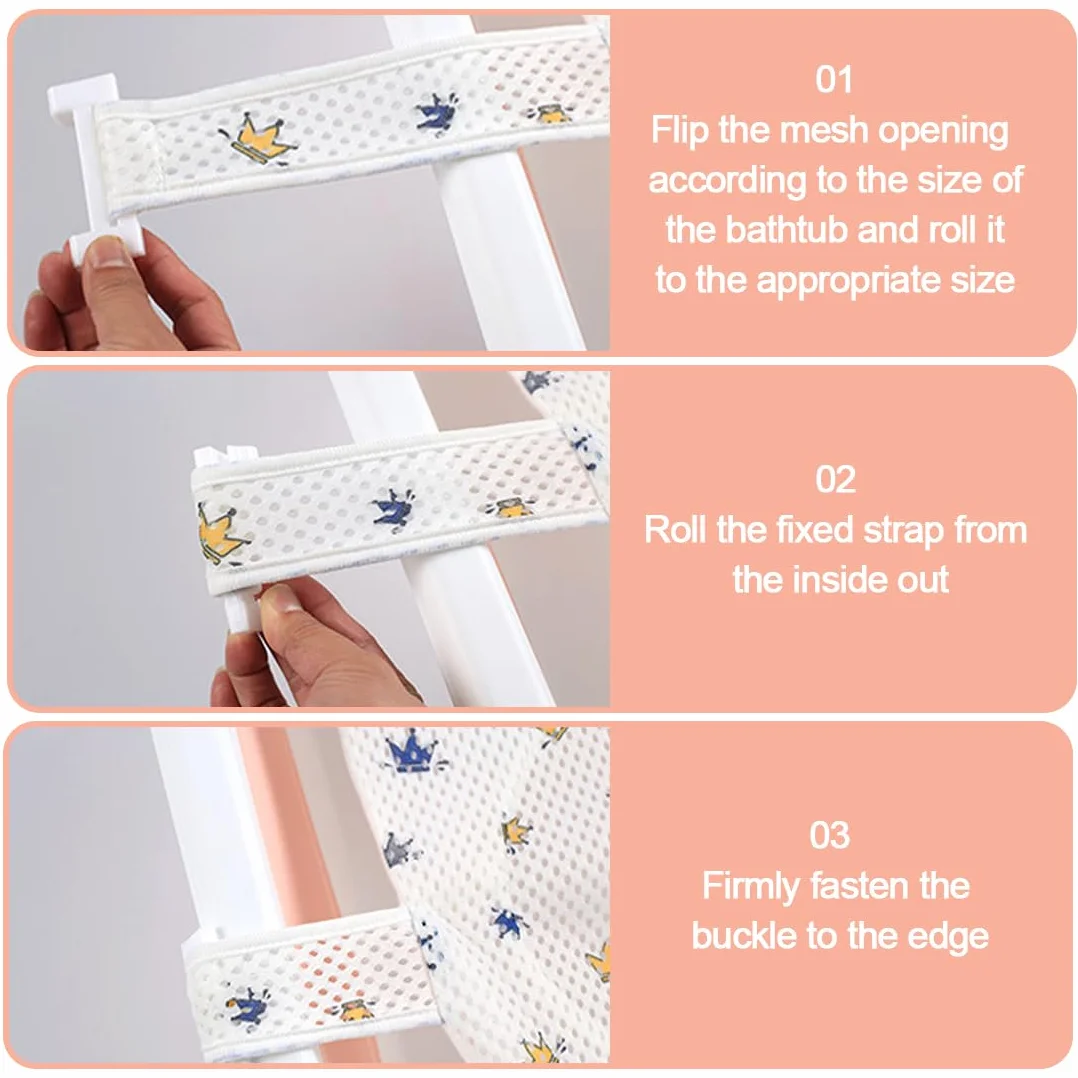 Regulowane siedzisko Baby Bath netto, poduszka do kąpieli dla noworodka, podkładka łazienkowa, mata łazienkowa, wkładka do siedzenia kąpielowego, poduszka antypoślizgowa dla niemowląt