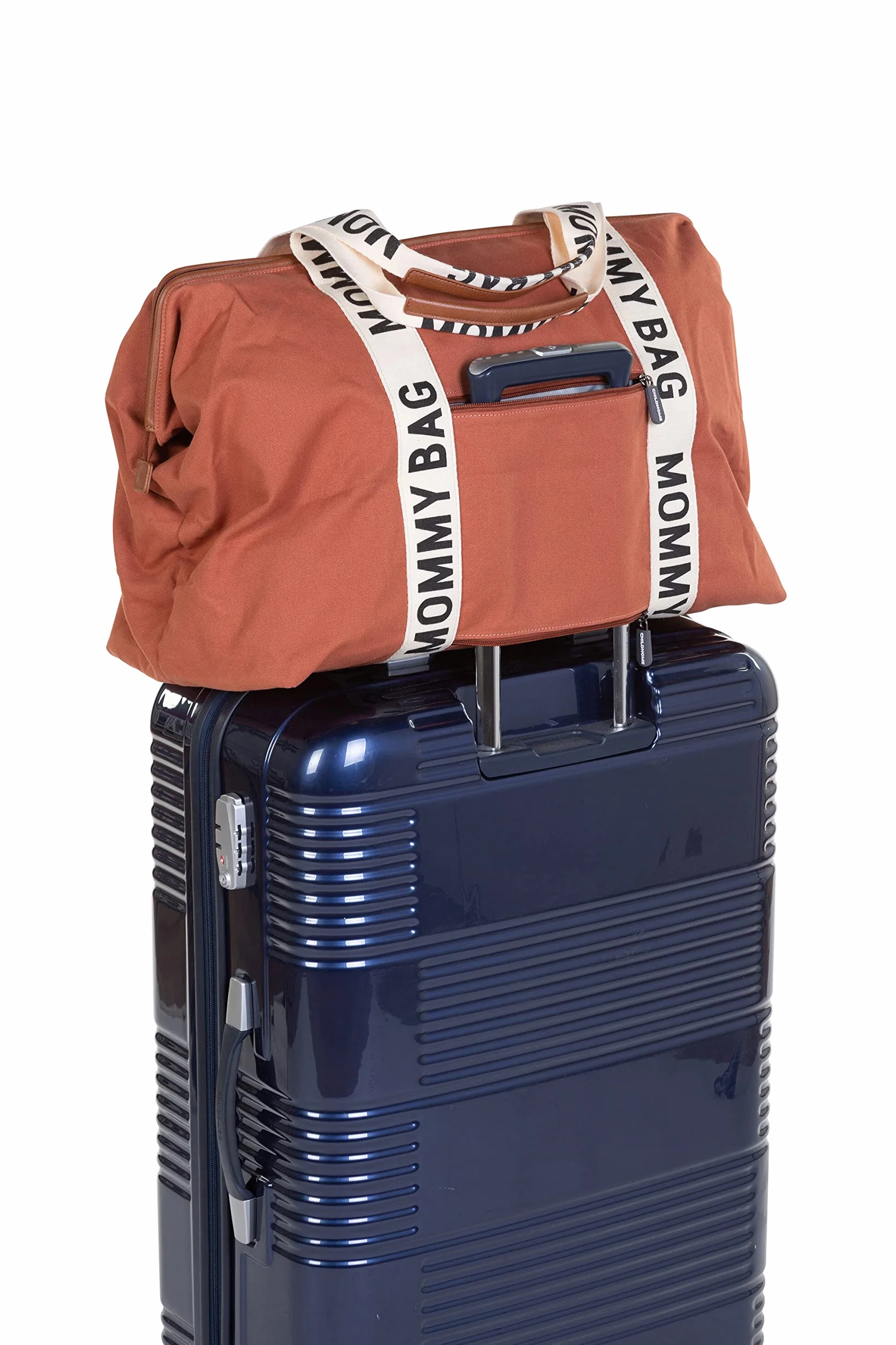 Childhome, Mommy Bag, torba na pieluchy, dla kobiet w ciąży, torba podróżna, duża pojemność - mata do przewijania, regulowany pasek na ramię, przegroda izolowana kieszeń, przejście na walizkę,