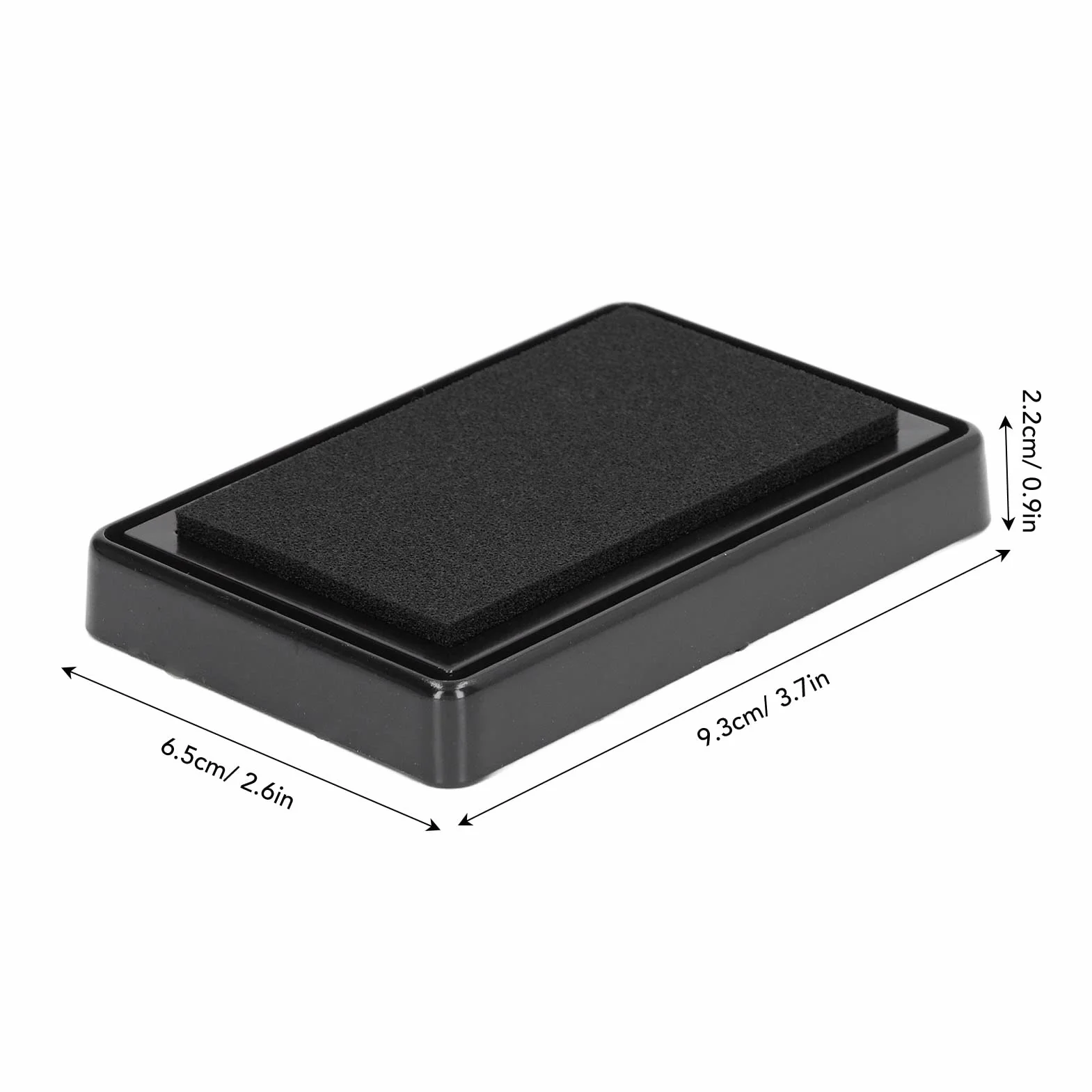 Baby Footprint Ink Pad, Zestaw do Tworzenia śladów Dłoni Wielokrotnego Użytku dla Niemowląt i Zwierząt Domowych(Czarny atrament)