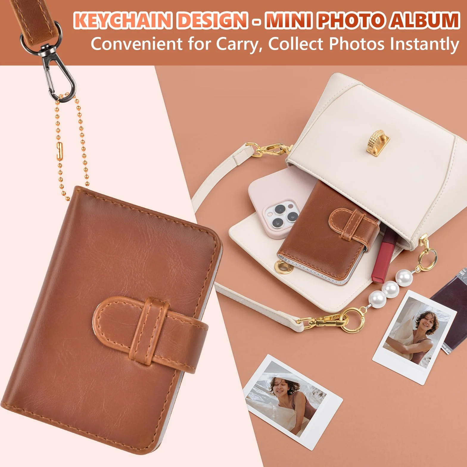 Mini album fotograficzny 28 kieszeni kompatybilny Fujifilm Instax 2x3 Films Mini 12 70 7s 8 8+ 9 11 40 50s 90 99