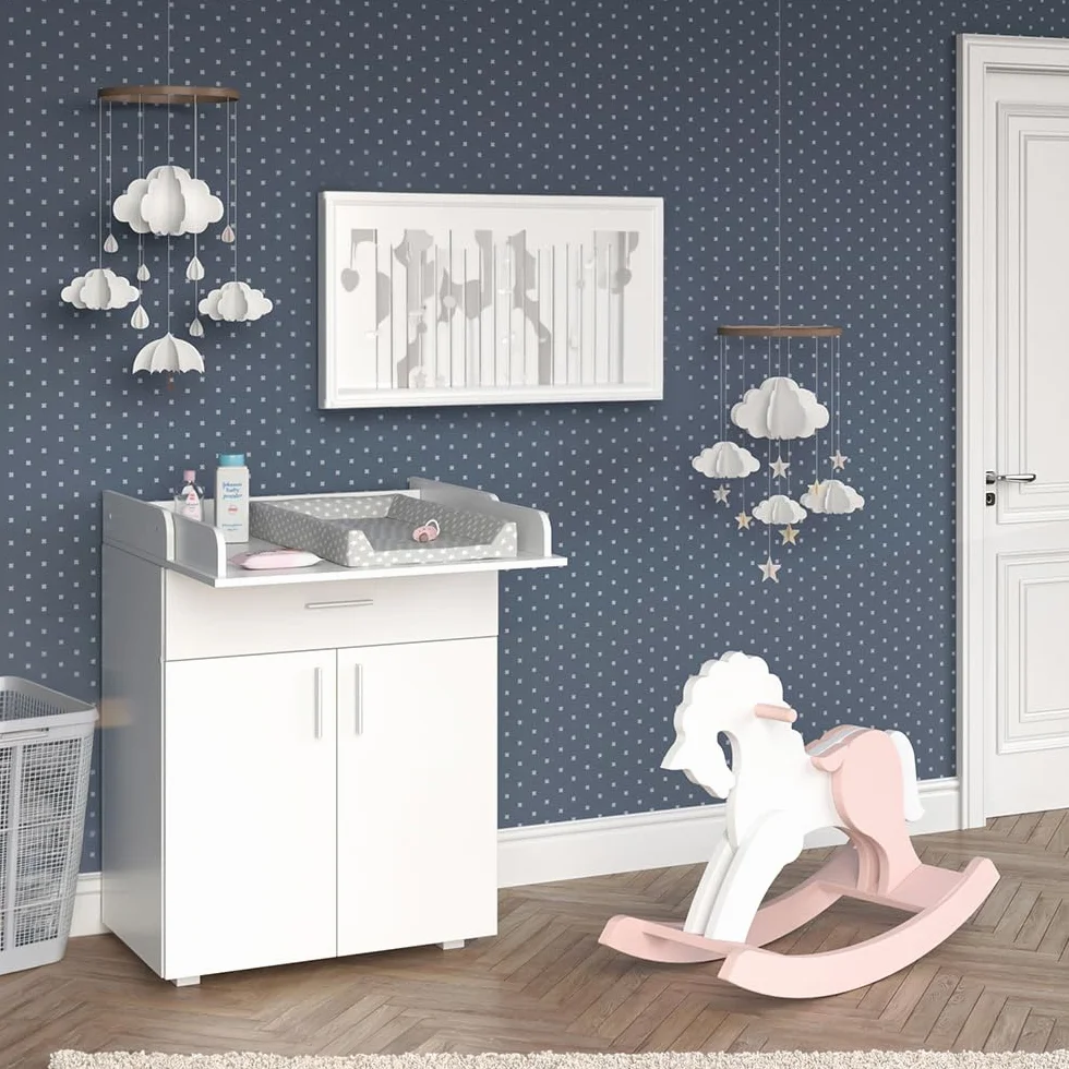 Vicco Przewijak dla dziecka Lena Biały 75.2 x 101.5 cm convertible en commode standard
