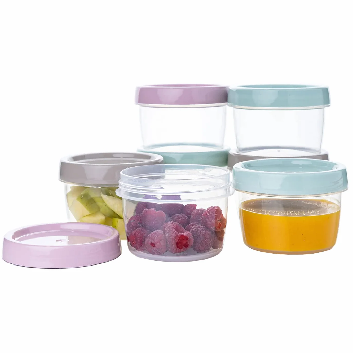 Opakowanie 24 pojemników na jedzenie 200 ml, bez BPA, Pojemnik na kuchenkę mikrofalową i zmywarkę, zamrażarka