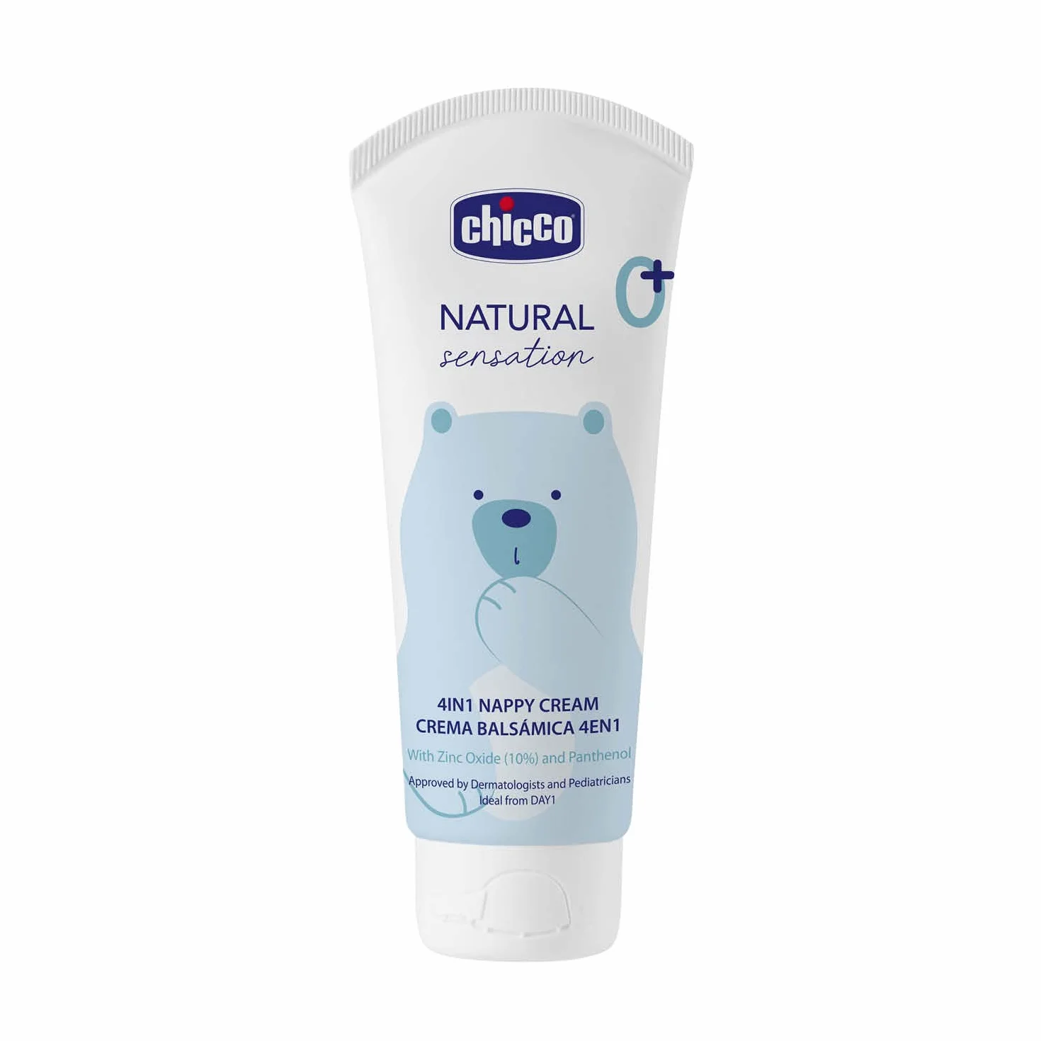 CHICCO NATURAL SENSATION krem na pieluchy dla niemowląt 4 w 1, 100 ml