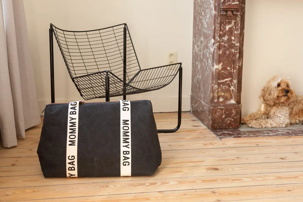Childhome, Mommy Bag, torba na pieluchy, dla kobiet w ciąży, torba podróżna, duża pojemność, mata do przewijania, regulowany pasek na ramię, izolowana kieszeń, przejście na walizkę, kolekcja podpisów