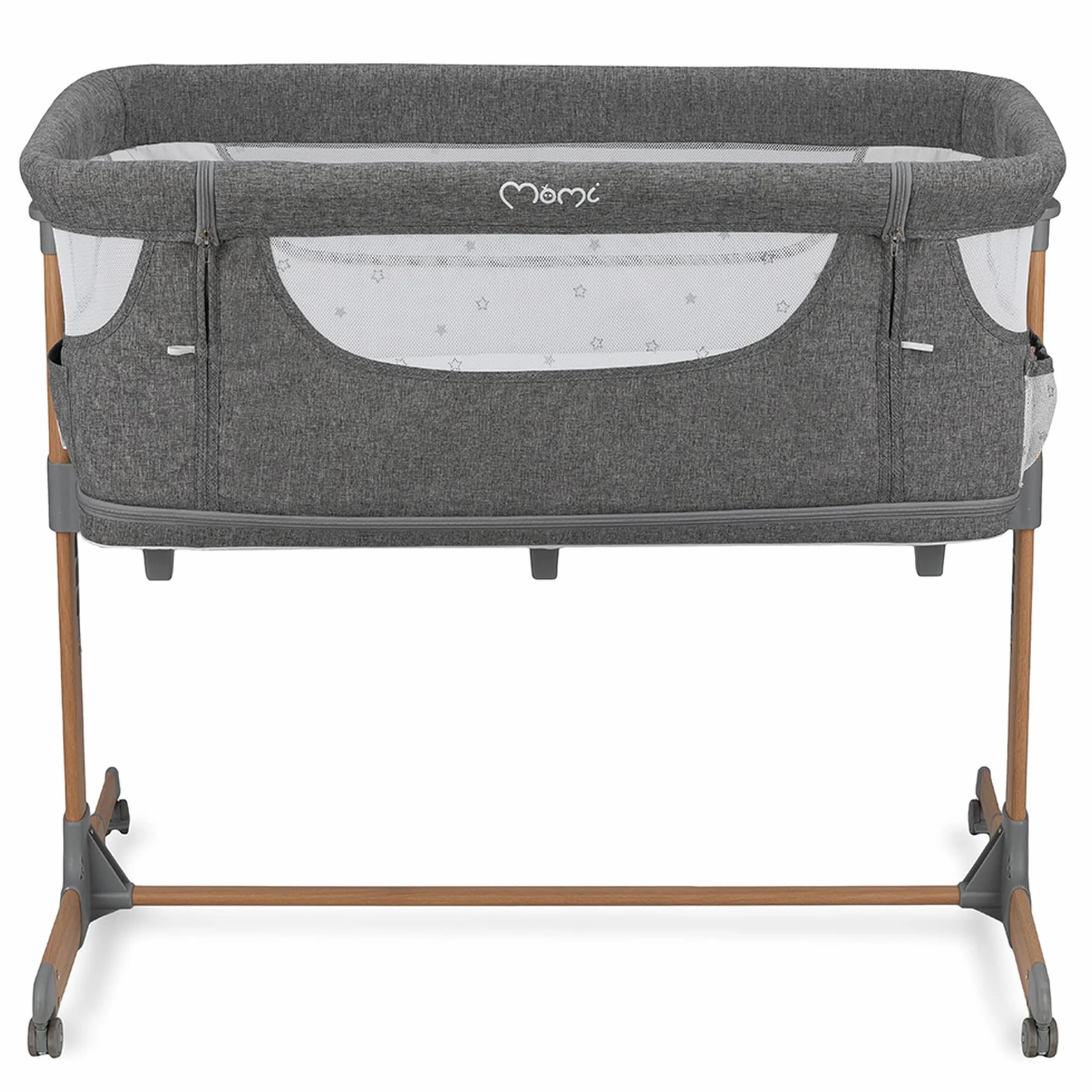 Momi SMART BED Łóżeczko, Szary, 55 x 95 cm