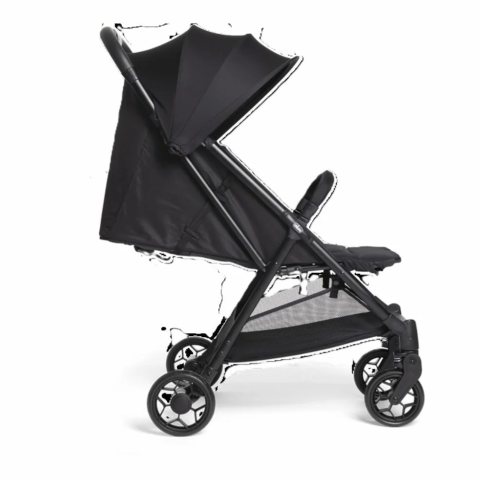 Chicco Urbino, Wózek 0+ miesięcy - 22 Kg, Lekki Wózek Spacerowy z Inteligentnym i Kompaktowym Składaniem, Rozdkładana Budka z Powłoką Przeciwdeszczową i UV50+, Odchylane i Regulowane Oparcie, Podnóżek