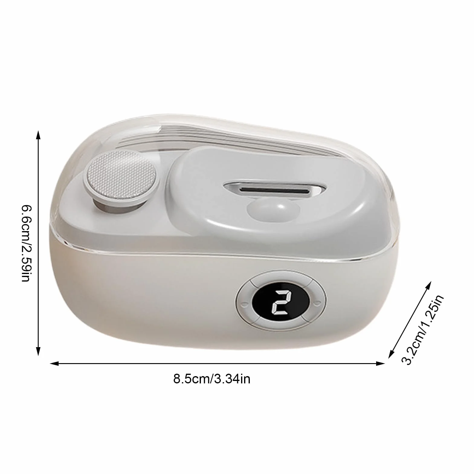 Electric Nail Clippers for Seniors, USB Rechargeable Fingernail Trimmer, LED Nail Clippers with 3-Speed Settings, Scraps Storage for Elderly, Baby Care & Travel Home Use
