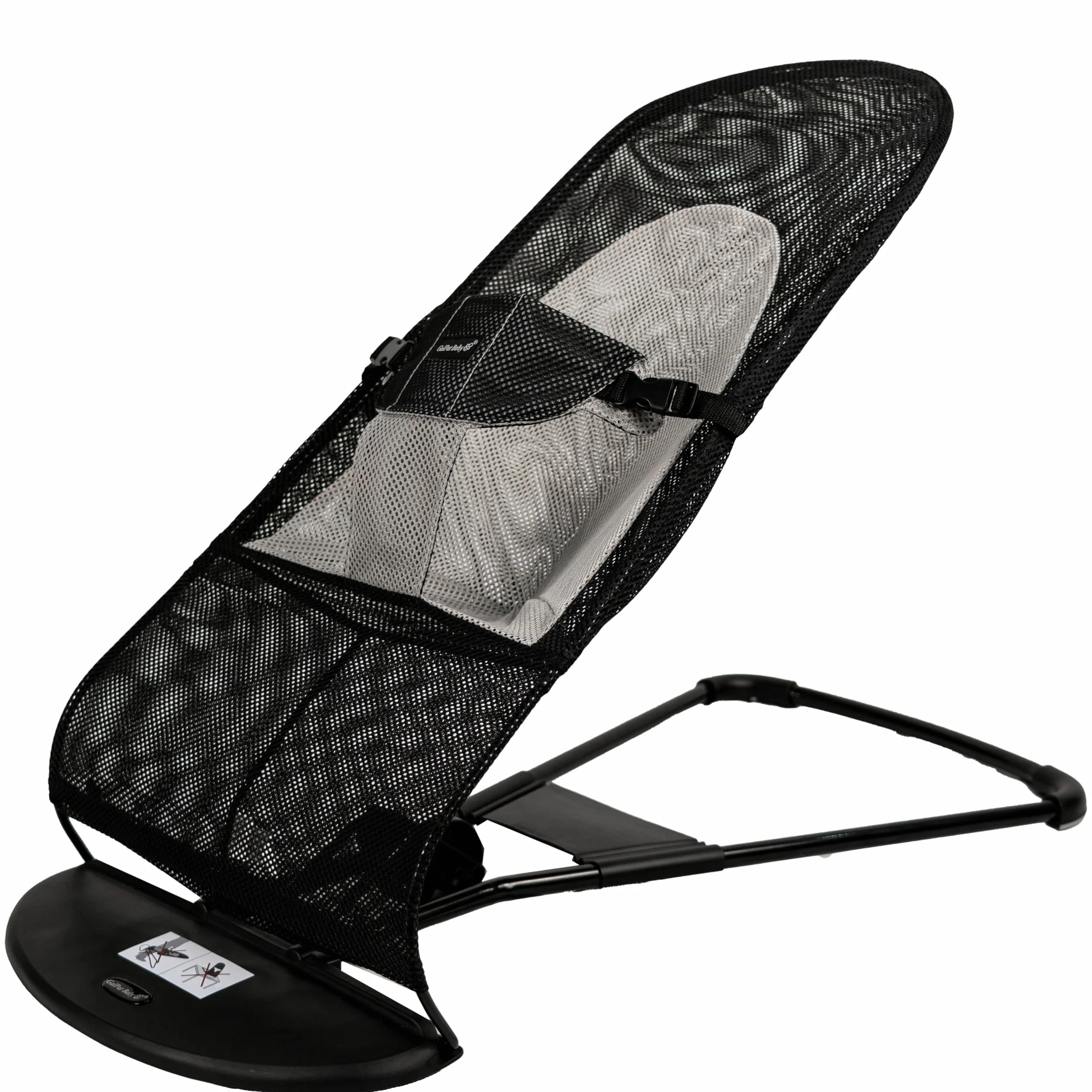 GalPat Baby - Pokrowiec na hamak kompatybilny z BabyBjorn i GalPat Baby oddychający - Oddychający fotel hamaka dla niemowląt - Czarny (poszewka)