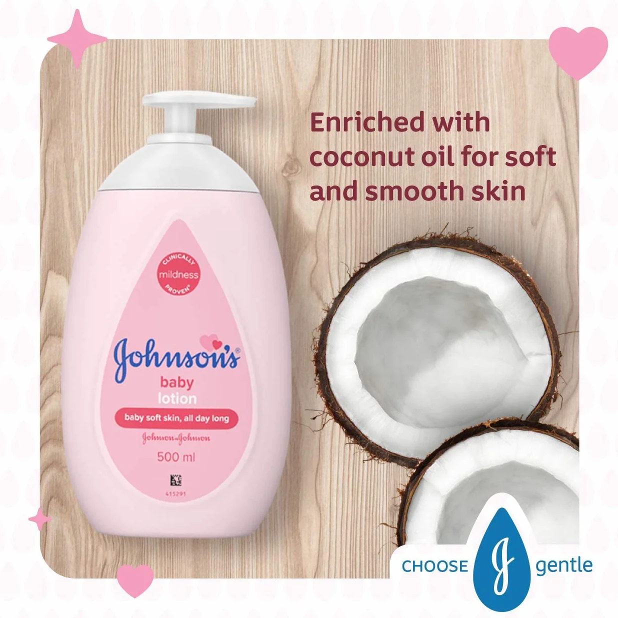 Johnson's Baby Lotion, 500 ml, 1 sztuka