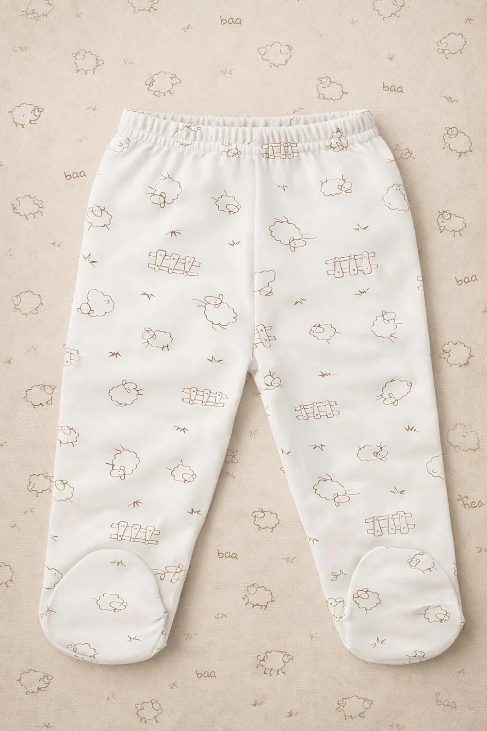 Zestaw prezentowy dla noworodków 6-częściowy 100% bawełna naturalna Oeko-Tex miękki unisex niemowlęta 0–4 miesiące Jagnięce