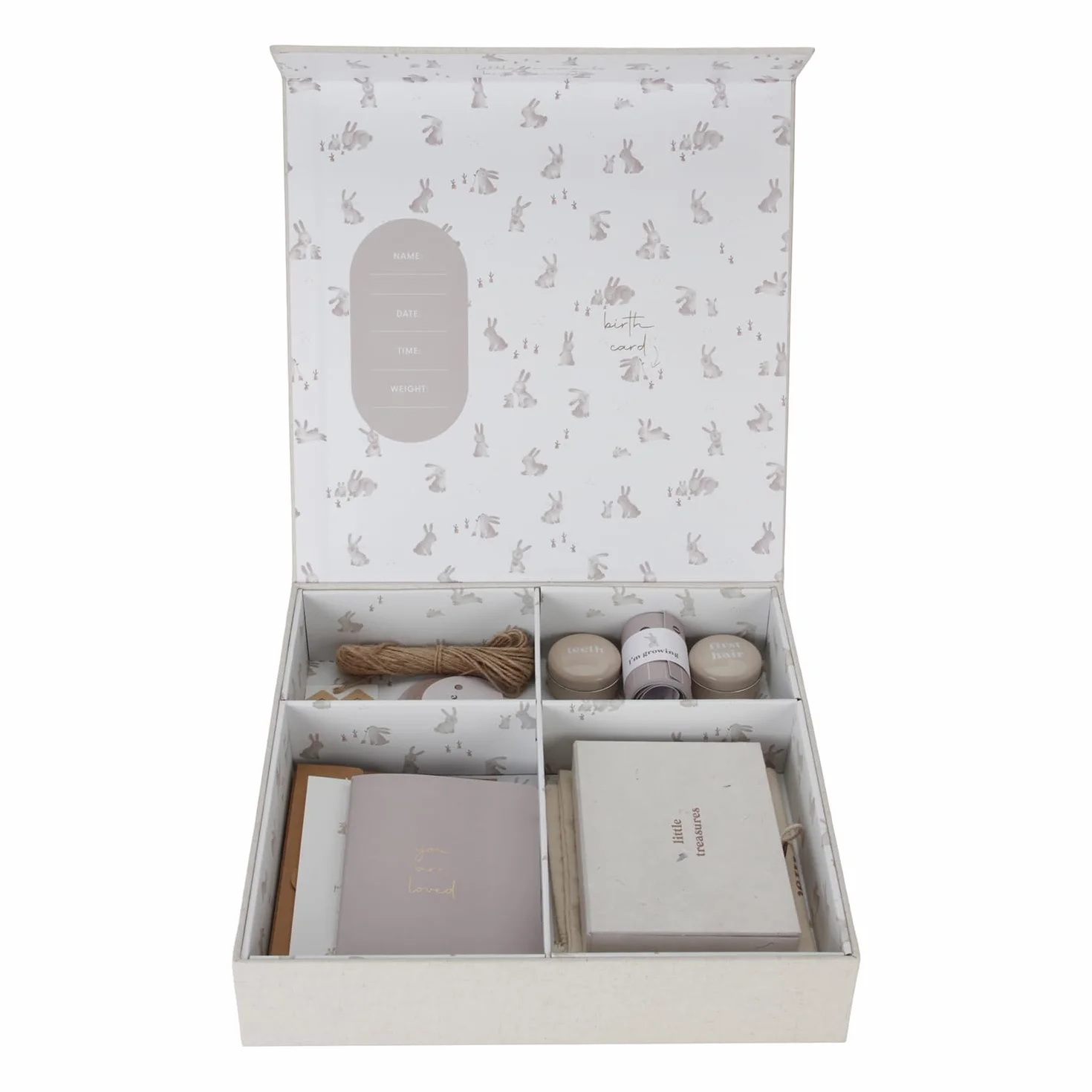 Little Dutch 4745 Pudełko na pamiątki Baby Bunny Beige - Newborn Naturals