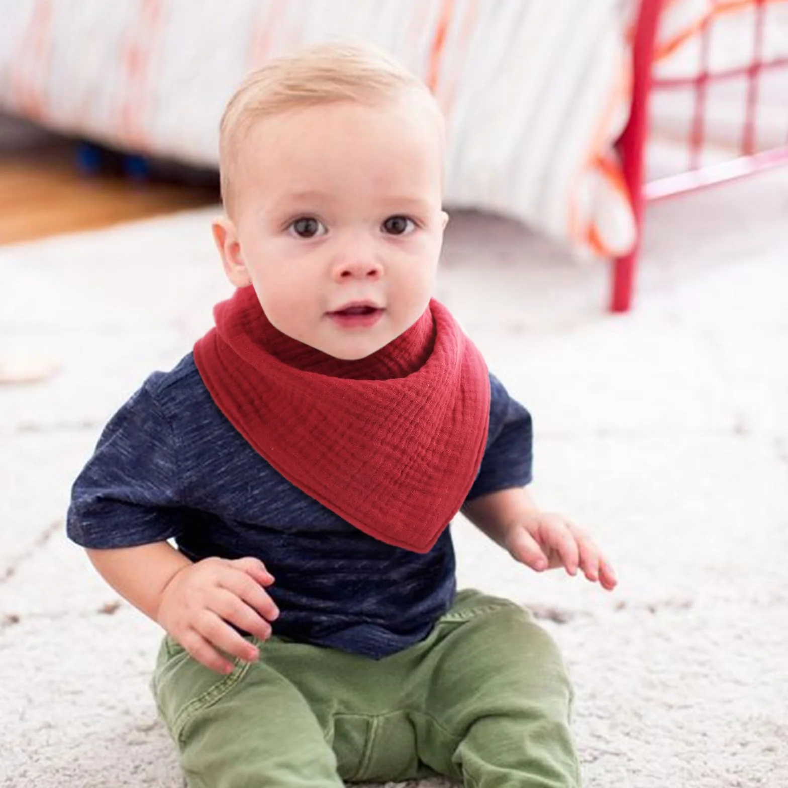 Śliniaki dla Niemowląt 8 Sztuk Superchłonne Bawełniane Unisex