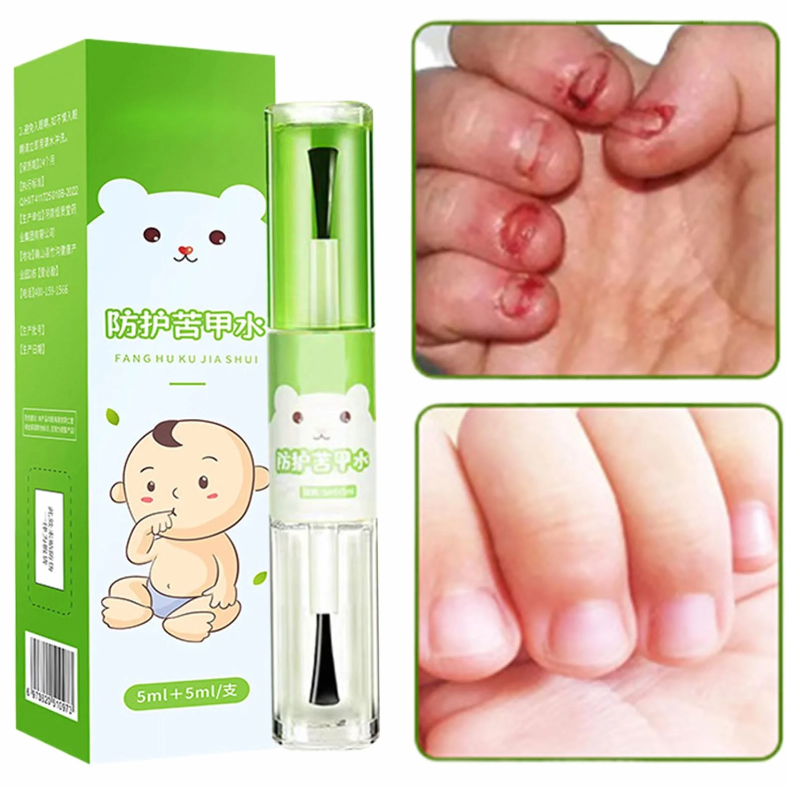Stop Nail Biting, Long-Lasting Protective, Solution to Prevent Finger Sucking Habits in Toddler, 10ml Stop Thumb Sucking for Kids, Boys, Girls, and Children of All Ages