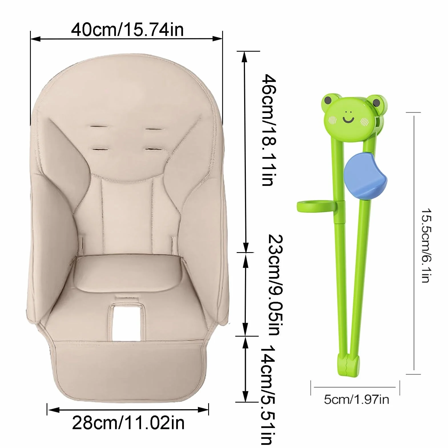 Baby Chair Seat Cover | Kids Dining Chairs Protector | High Chair Soft Padding | Kids High Seat Pad | Comfortable Chair Cushion | Waterproof & Stain-Resistant, for Preventing Messes During Mealtime
