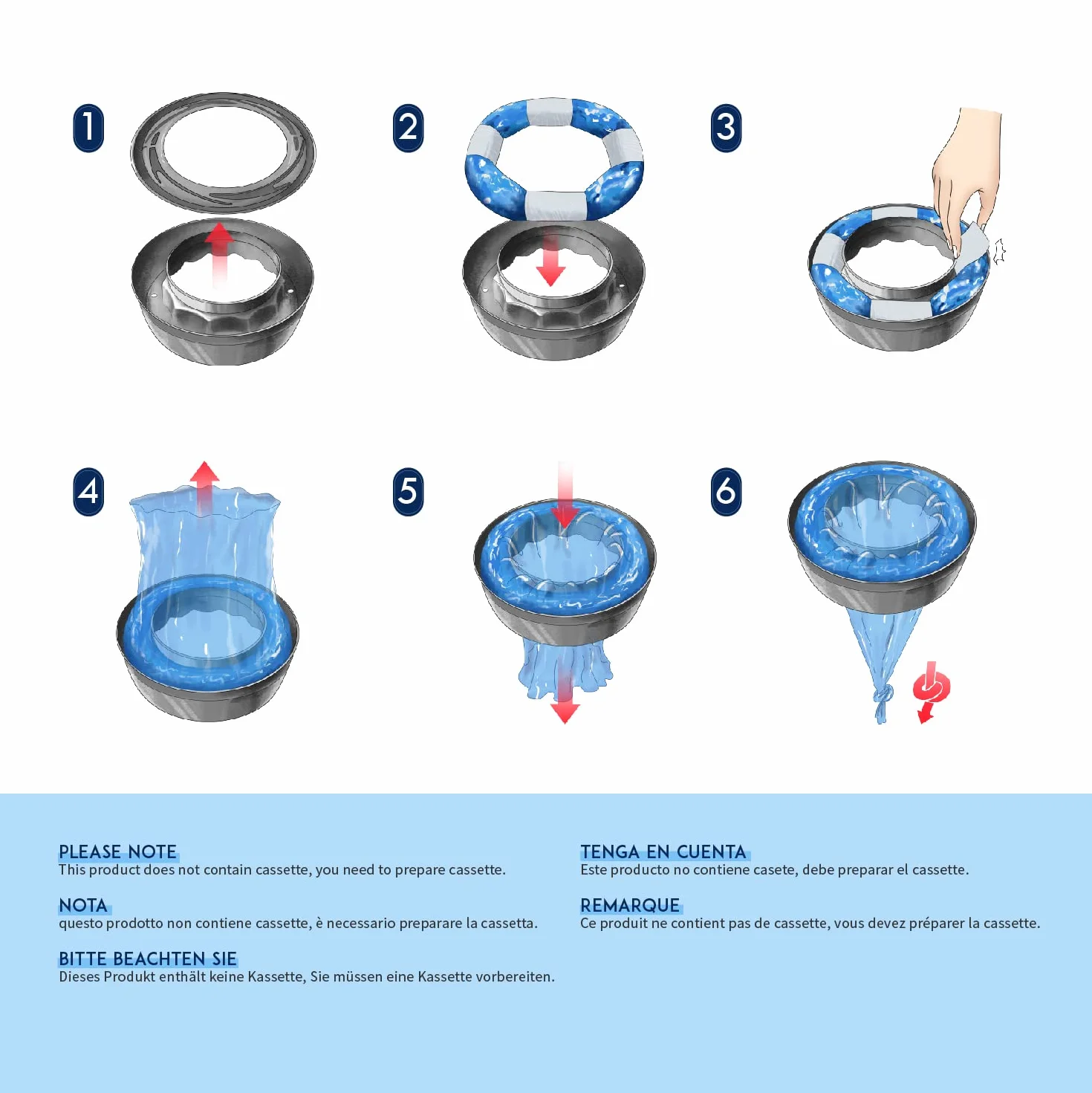 Mom's Aide Folia wkład Kompatybilny z Tommee Tippee Sangenic Tec+Simplee Sangenic + Twist & Click（opakowanie 8 sztuk）