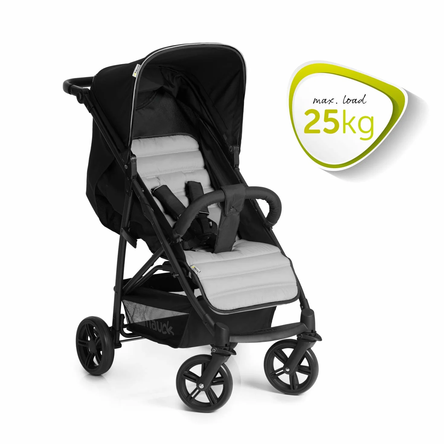 Hauck 148372 Wózek Dziecięcy, Czarno/Szary, Do 22 kg
