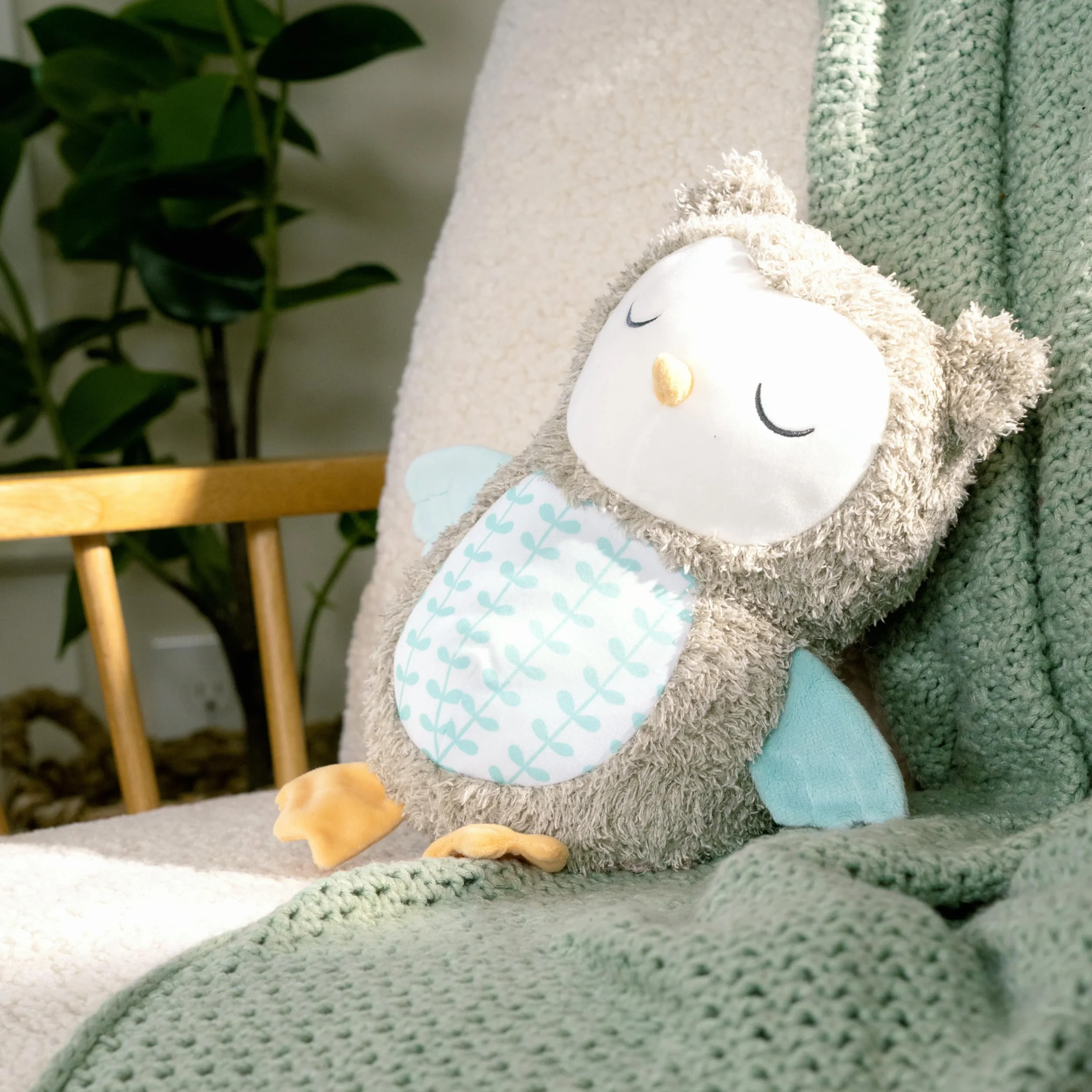 Ingenuity pluszowa sowa Nally the Owl z dźwiękami i muzyką Bluetooth, od 0 do 36 miesięcy