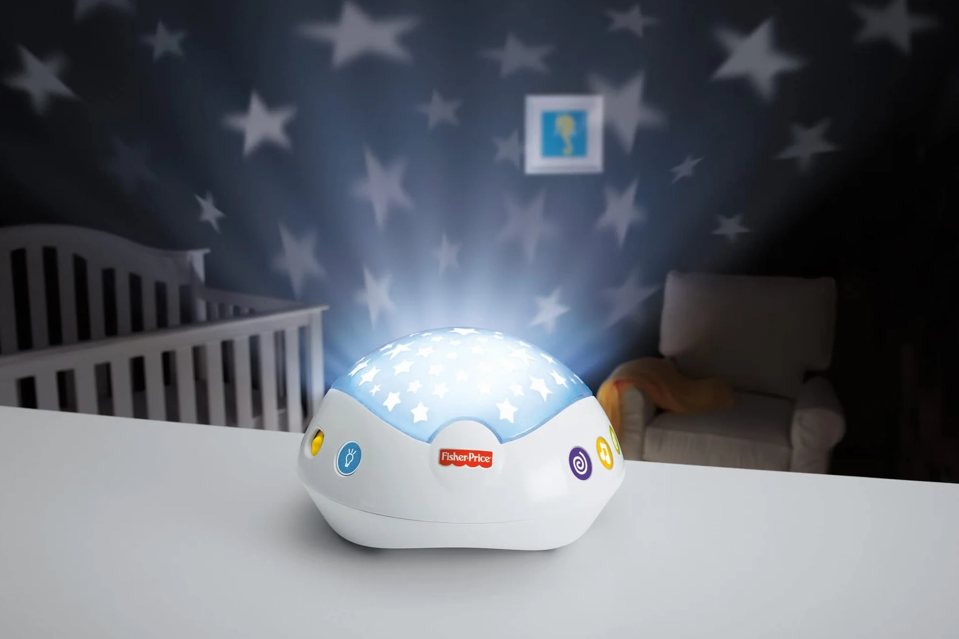 Fisher-Price Karuzela z misiami 3 w 1 z dźwiękami i pokazem światełek, dla dzieci od narodzin​, CDN41