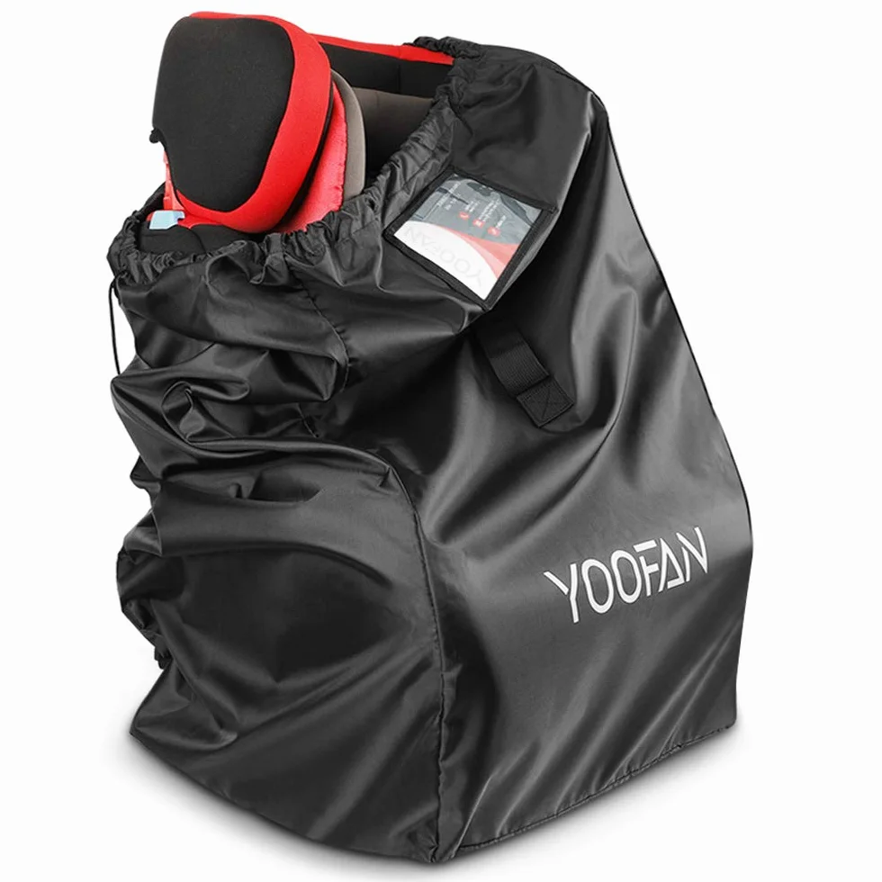 YOOFAN Torba podróżna Gate Check z paskami na ramię plecaka do wózków dziecięcych, podwyższających, nosidełek dla niemowląt i wózków inwalidzkich, wodoodporna - idealna do samolotu