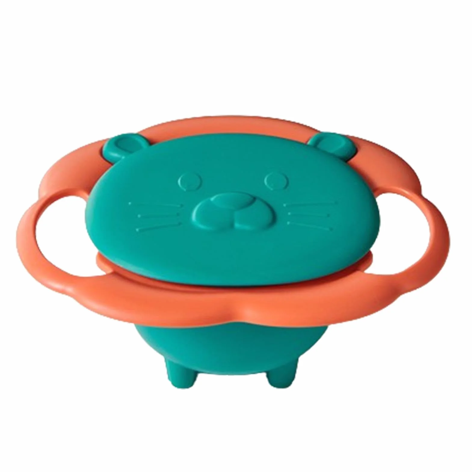 Kids Anti Spill Bowl, Gyroscopic Smooth Bowl, 360 Degree Gyroscopic Spill Proof Bowl for Children