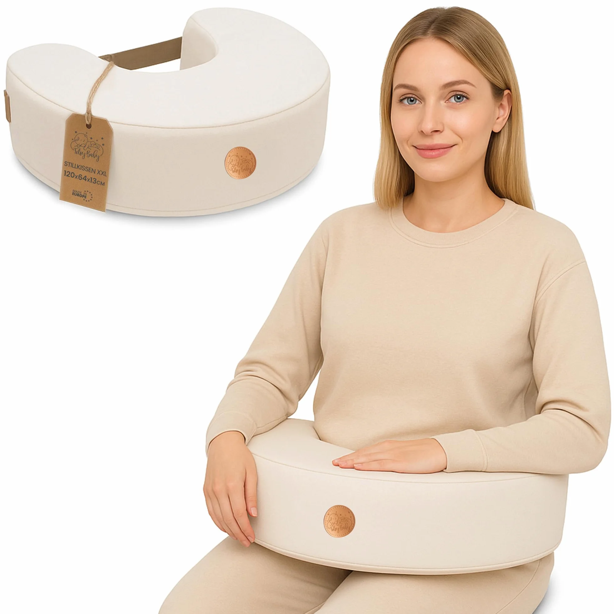 Poduszka do karmienia 120 cm Kompaktowa Nursing Breastfeeding Pillow Sen