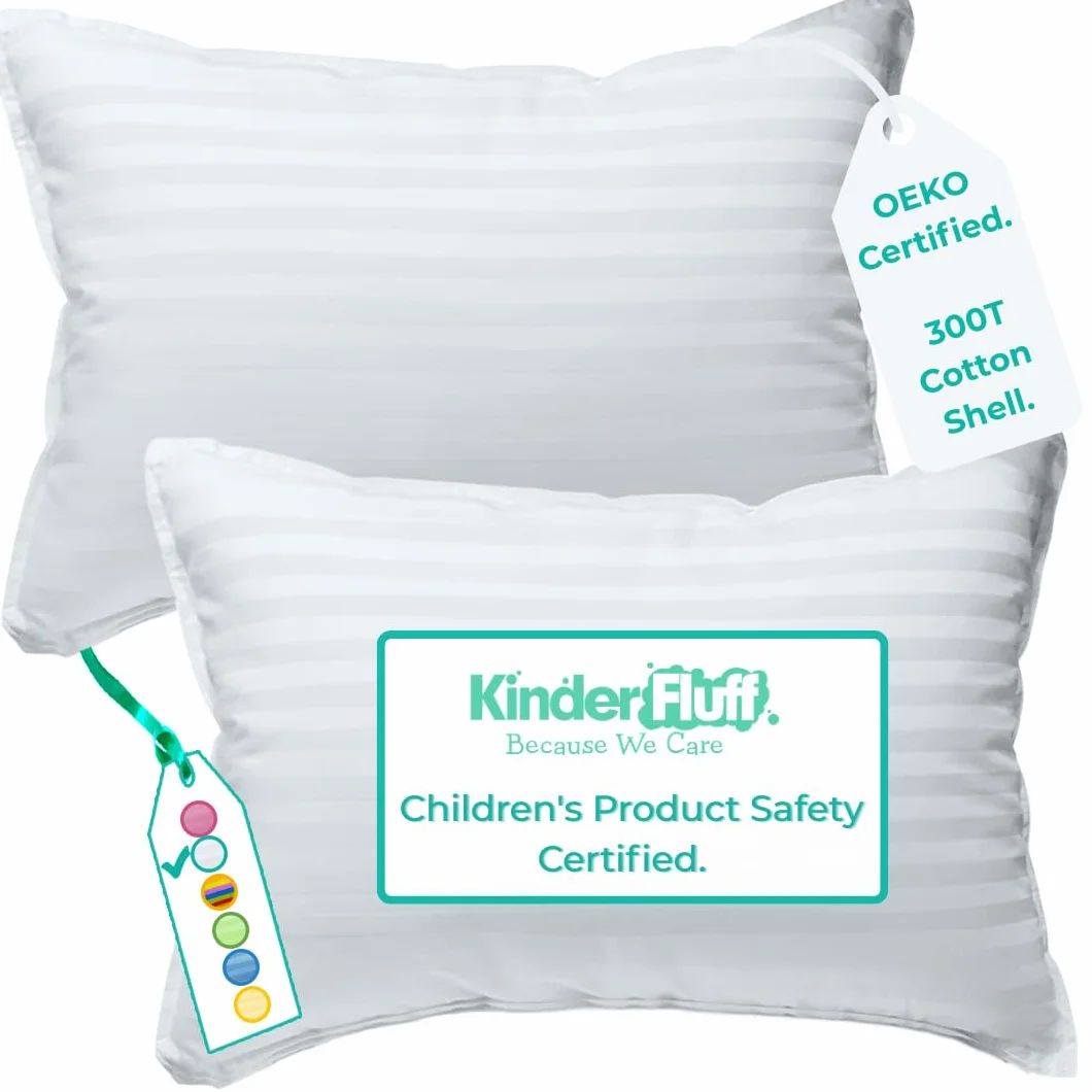 Kinder Fluff Poduszka Dla Dzieci 2 Szt. Bawełna 300T Alternatywne Wypełnienie