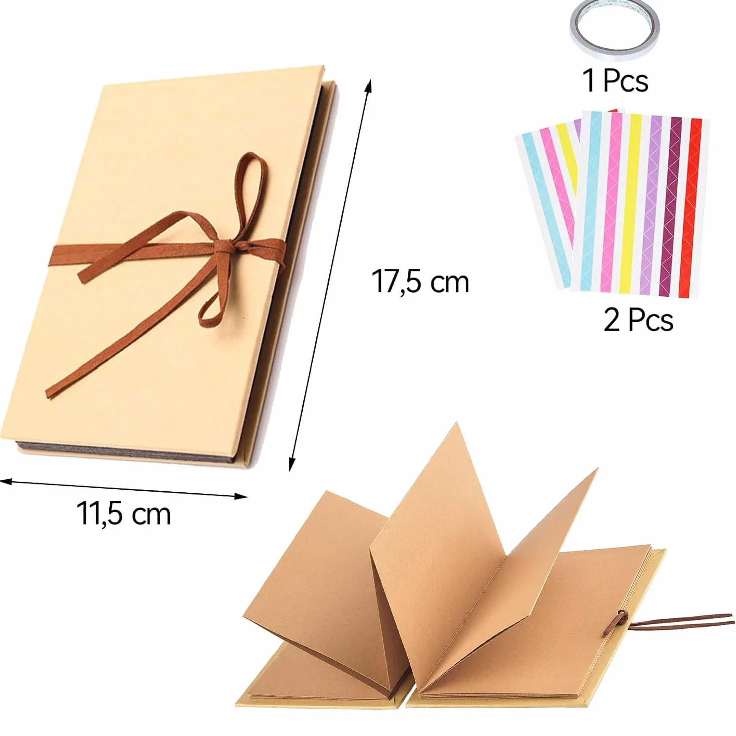 ERBO Album fotograficzny z możliwością personalizacji (17,5 x 11,5 cm), mały album na zdjęcia, album na zdjęcia, mały album na zdjęcia lub prezent urodzinowy