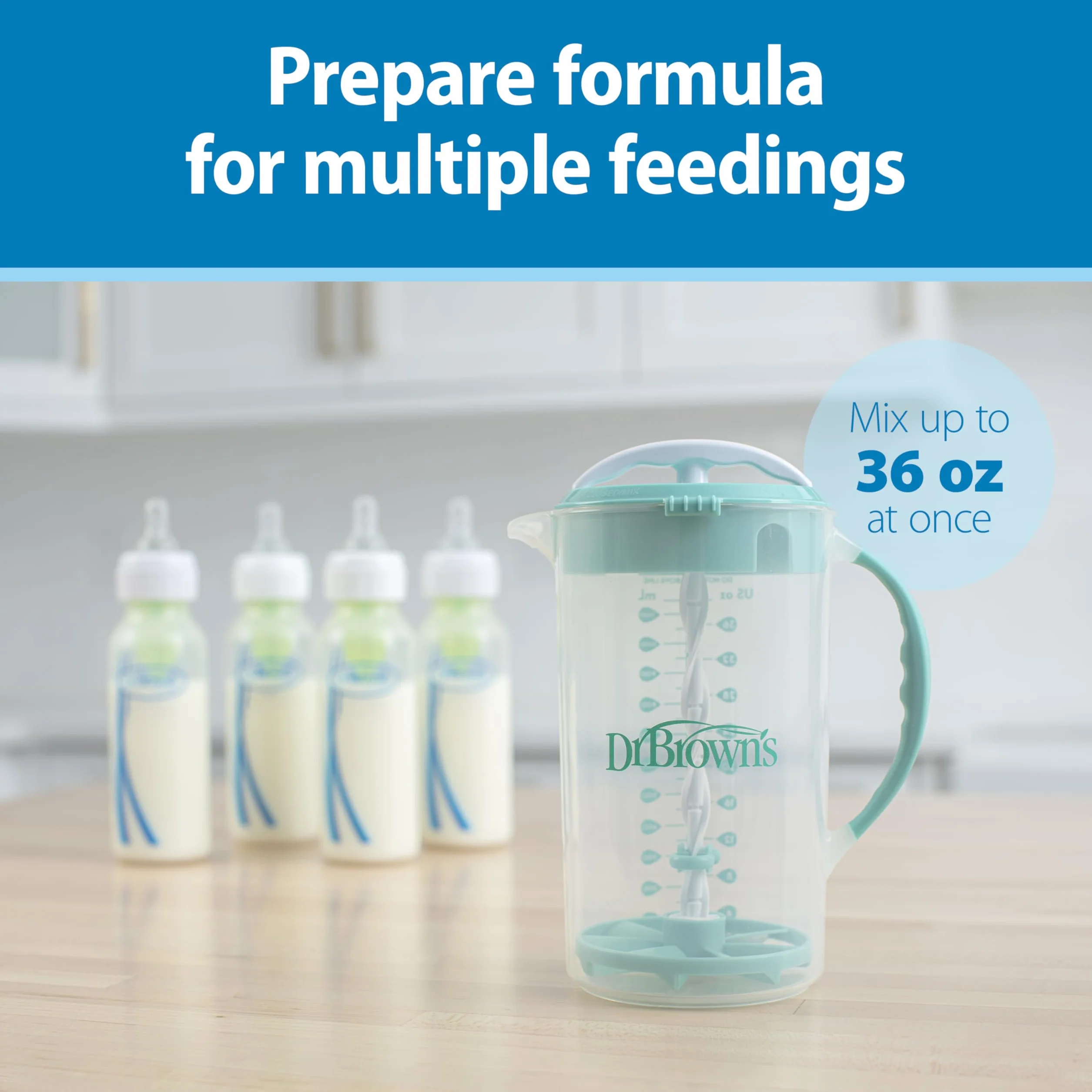 Dr. Brown's Dzbanek do mieszania Baby Formula 946 ml bez BPA pomarańczowy