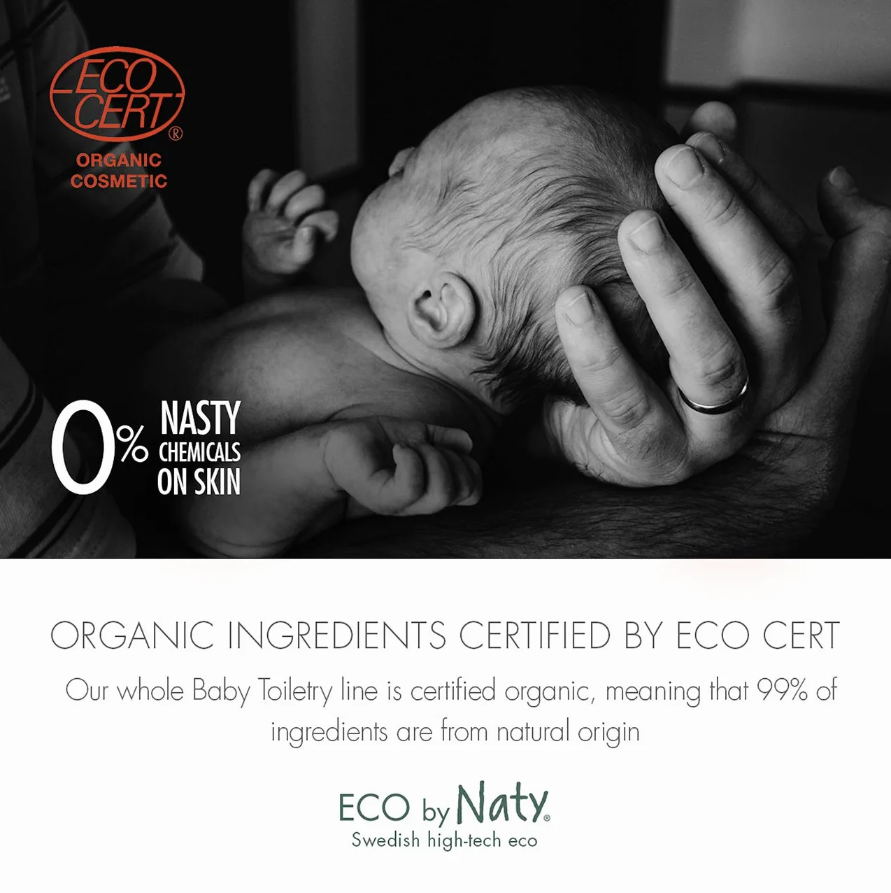 Eco by Naty, Maść na rany dla niemowląt, ekologiczne składniki roślinne z 0% perfum, hipoalergiczna i przetestowana dermatologicznie, tubka 50 ml