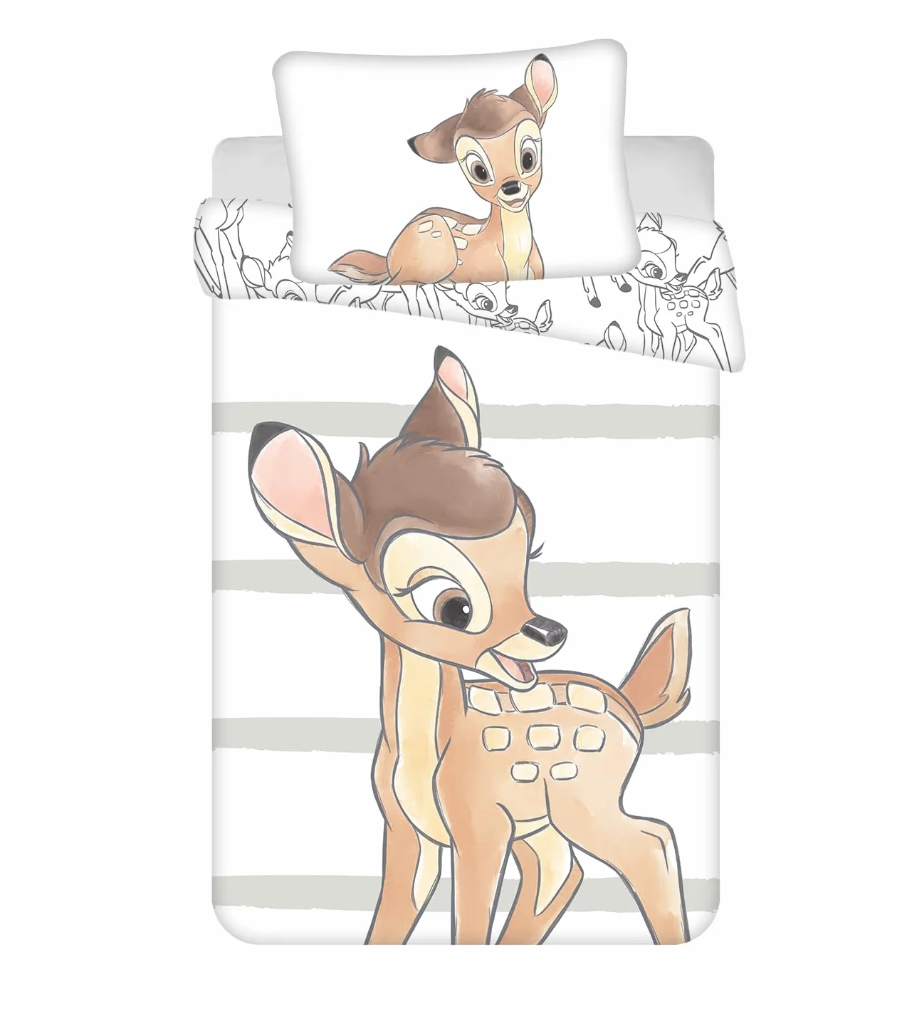 Disney Bambi komplet pościeli dziecięcej 100x135 cm 40x60 cm bawełna