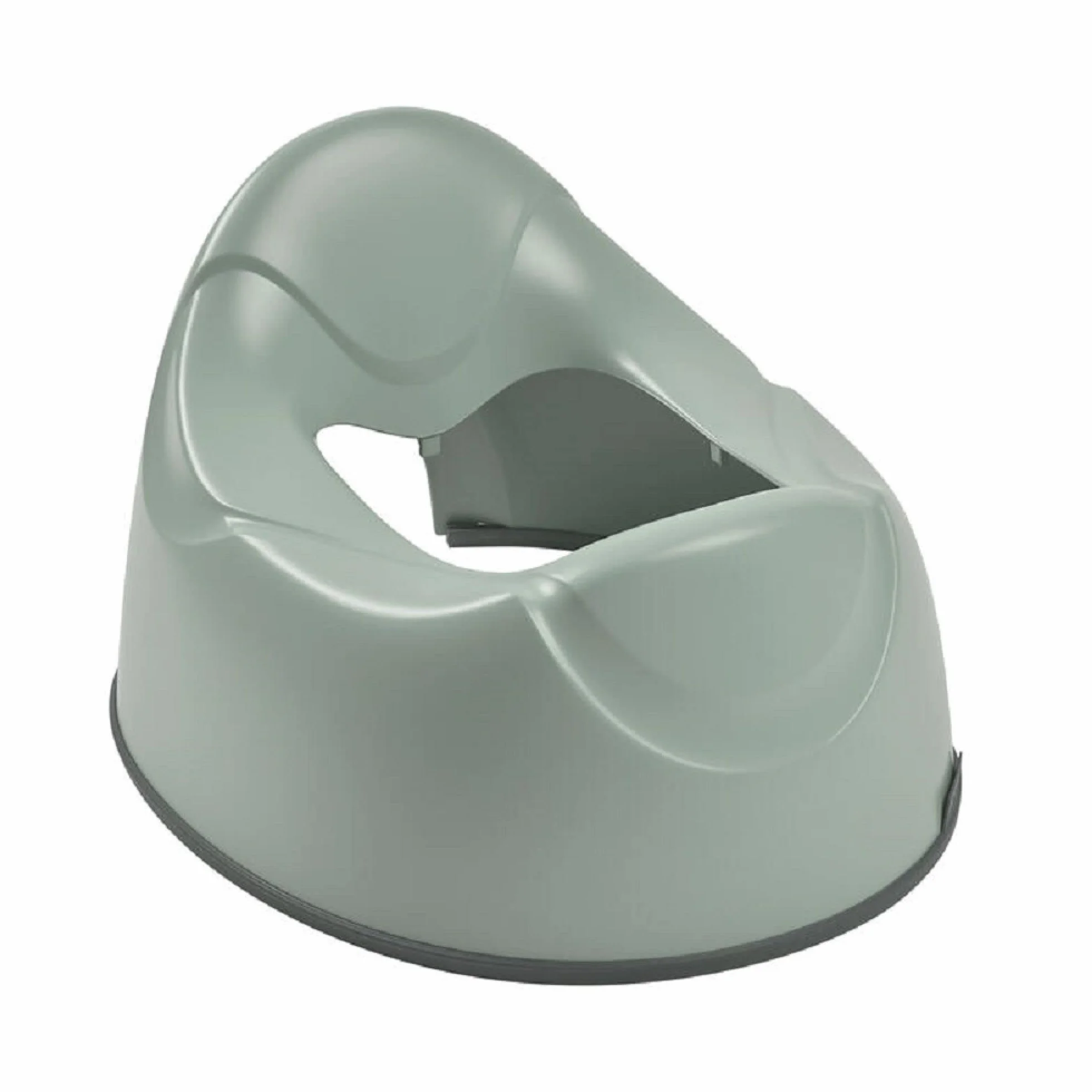 Béaba Ergonomiczny garnek do nauki dla niemowląt, uchwyty do chwytania na misce, uszczelka antypoślizgowa, higieniczna, łatwa w pielęgnacji, wyprodukowana we Francji, szałwiowa zieleń
