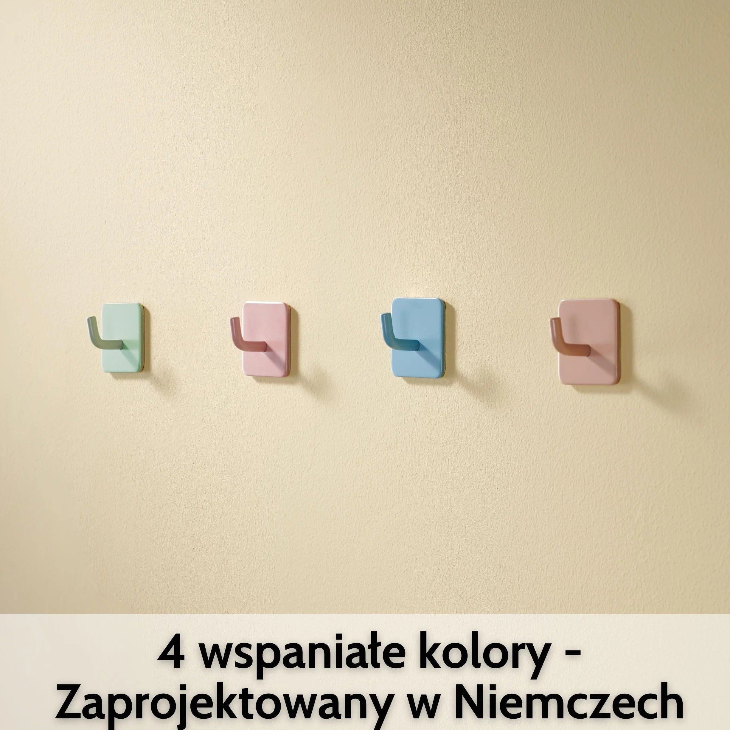 DEKAZIA® 8 Kolorowych Haków Dziecięcych – Wieszak szatnię pokojowej Haki Szafa dziecięca Haki ścienne dziecięce Pokój dziecka – Haki samoprzylepne Szatnia dziecięca Ściana