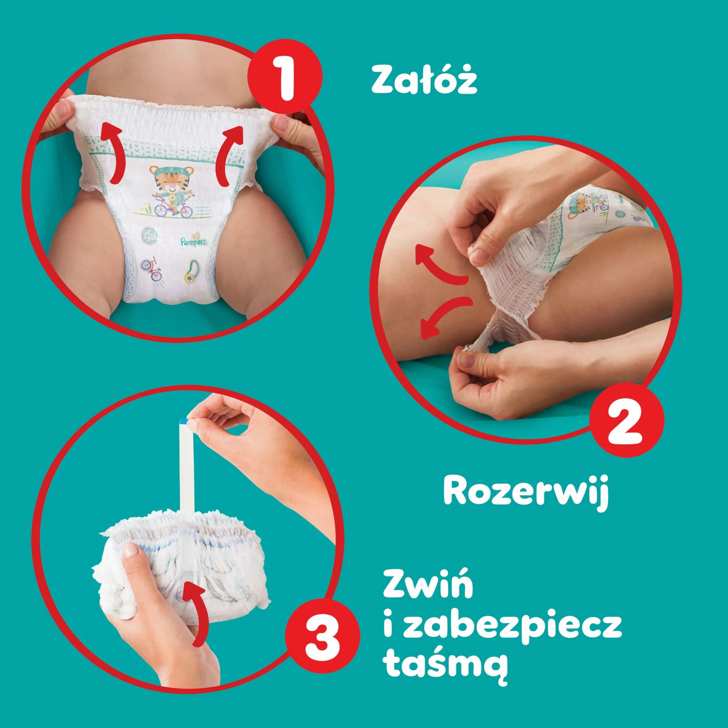 Pampers Pants Pieluchomajtki Rozmiar 4 (9-15kg), 176 Sztuk, Pieluchy z Kieszonką Stop & Protect Zapobiegającą Przeciekaniu z Tyłu