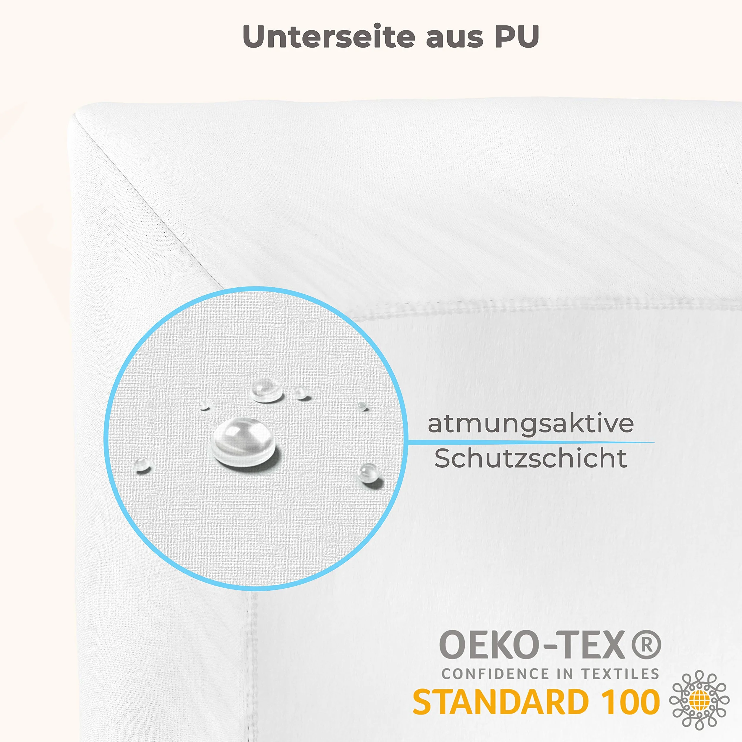 Prześcieradło z gumką Wodoszczelne 89 x 50 cm Babybay Maxi Midi Boxspring Comfort Comfort Plus