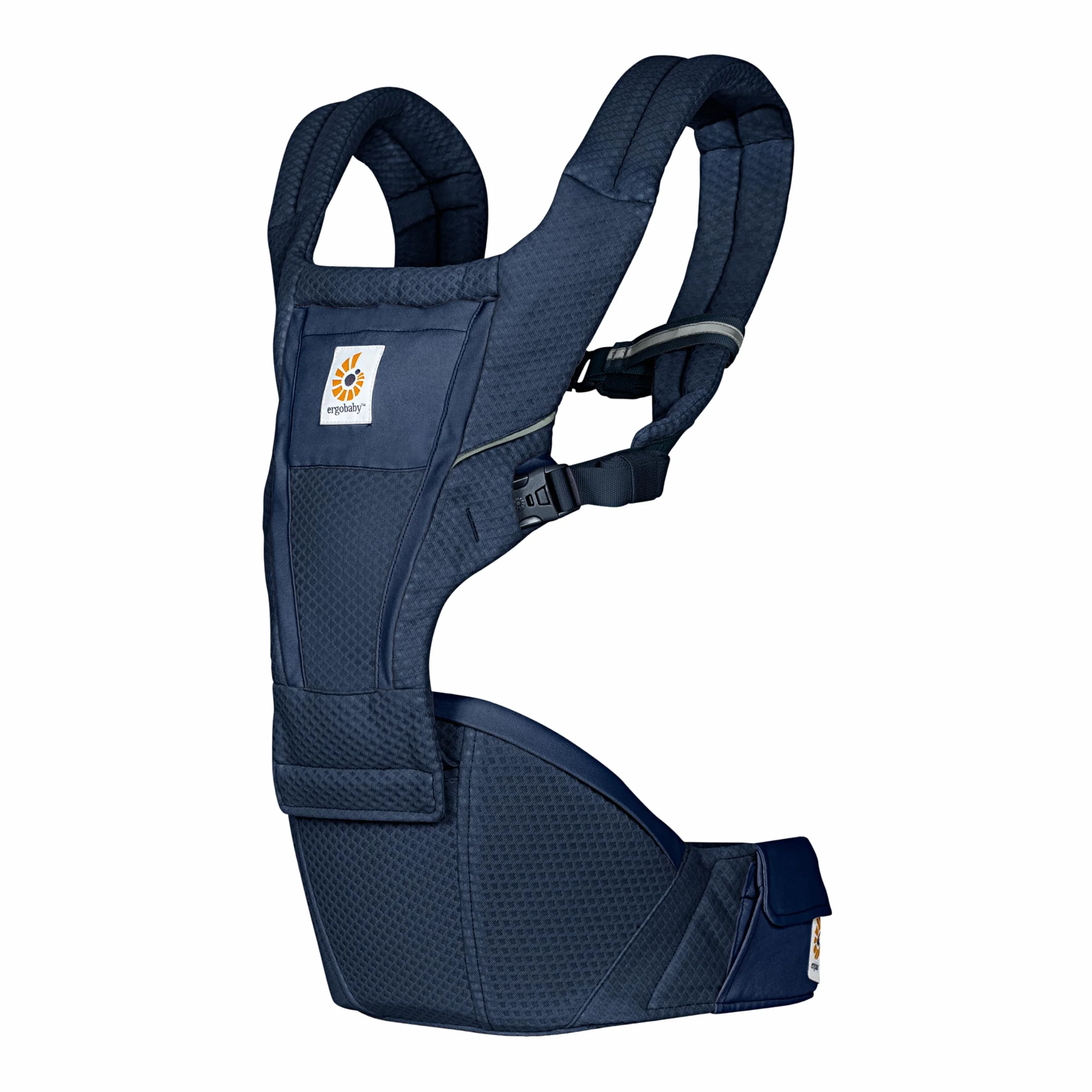 Ergobaby Alta Hip Seat nosidełko dla niemowląt z siedziskiem biodrowym dla niemowląt i małych dzieci od 4 miesięcy (5,5 kg – 20,4 kg), nosidełko biodrowe, z miękką siateczką SoftFlex
