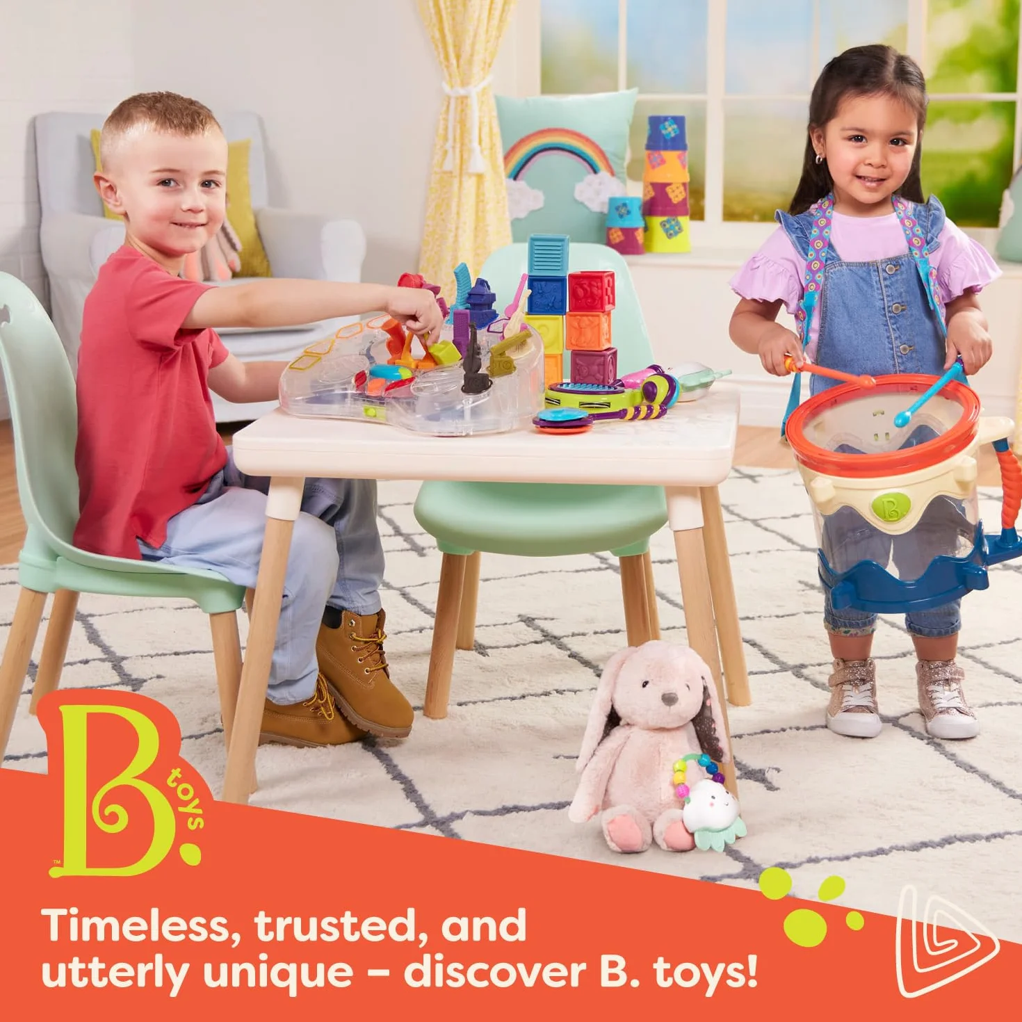 B. toys – Drewniany pałąk do zabawy dla niemowląt – mata aktywności – gwiaździste niebo – 3 wiszące zabawki sensoryczne – naturalne drewno – niemowlęta, dzieci