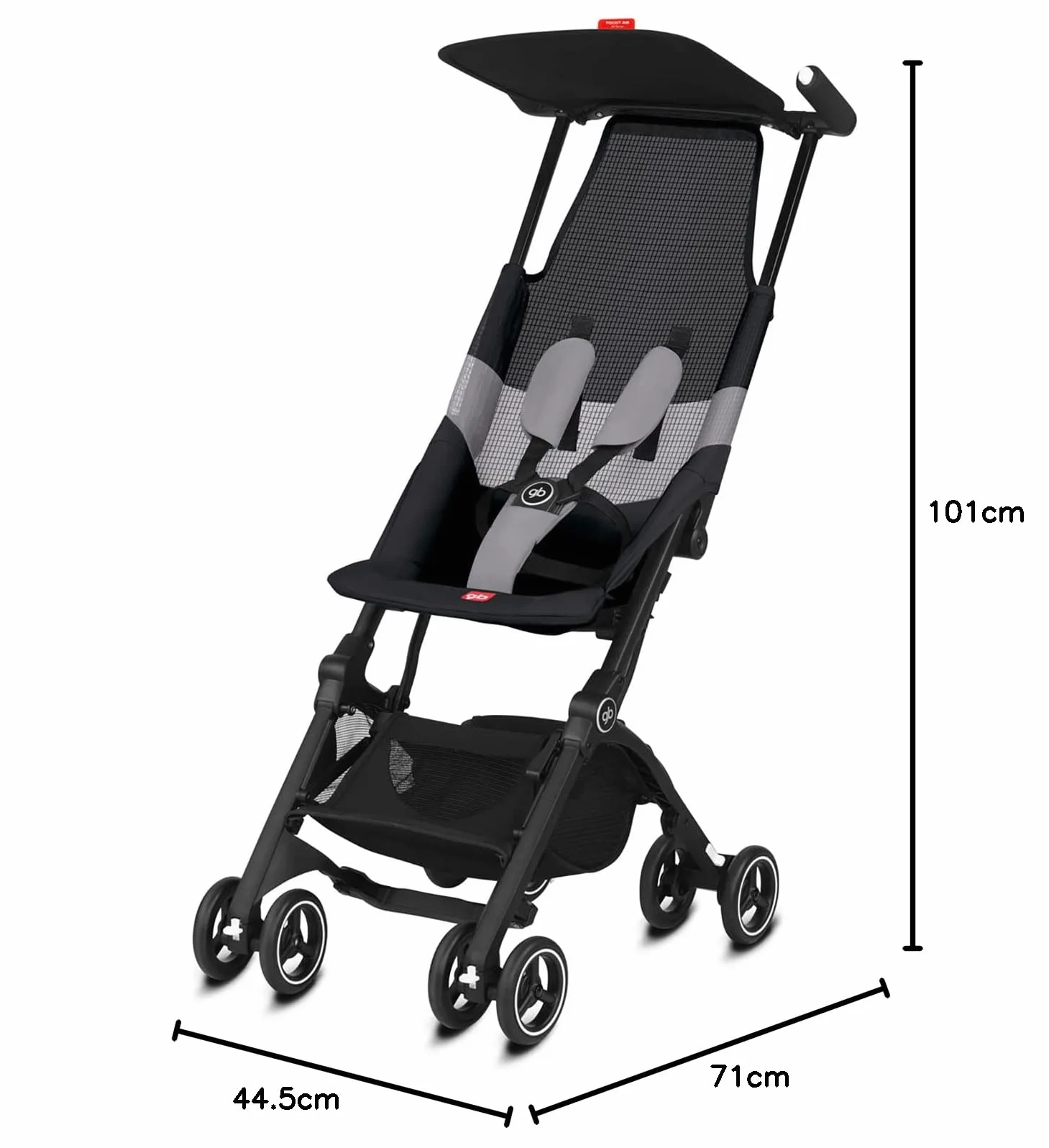 Cybex 619000269 Wózek, Czarny/Szary, ‎71 x 44,5 x 101 cm; 4,6 kg