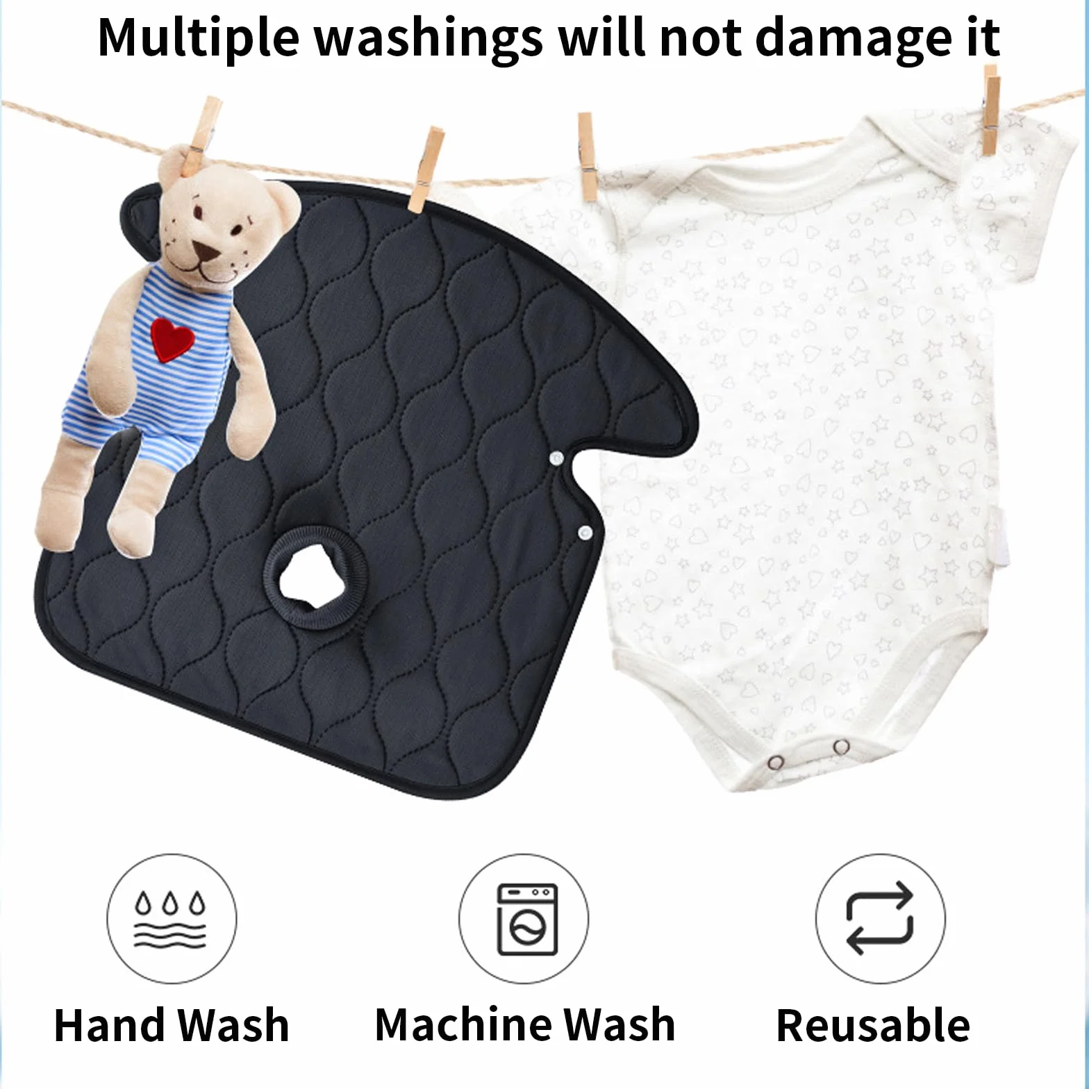 Podkładka ochronna na fotelik dziecięcy 360° Comfort czarna