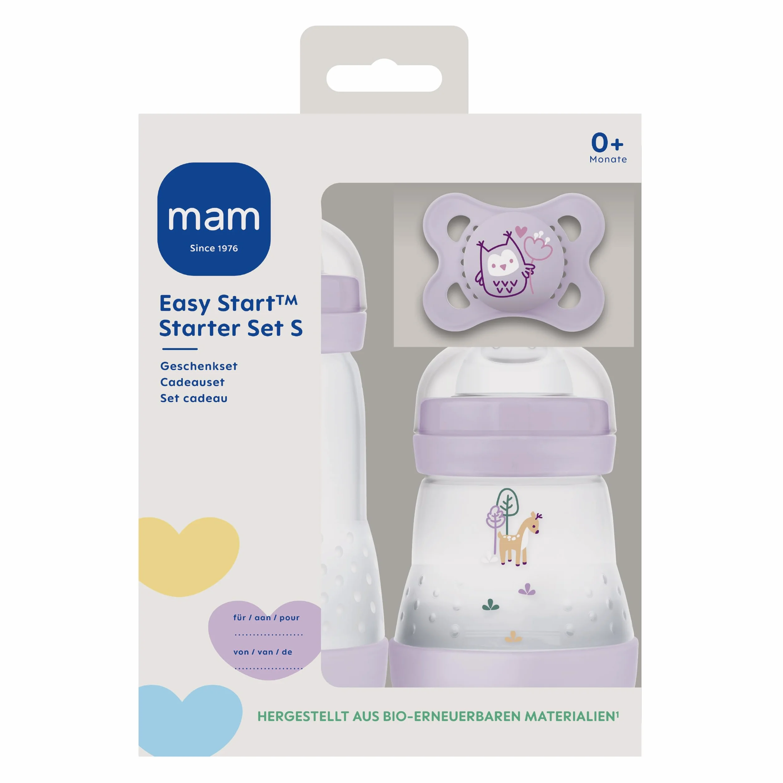 MAM Anti-Colic zestaw startowy S, 2 butelki 160 ml i 260 ml, smoczek rozmiar 1