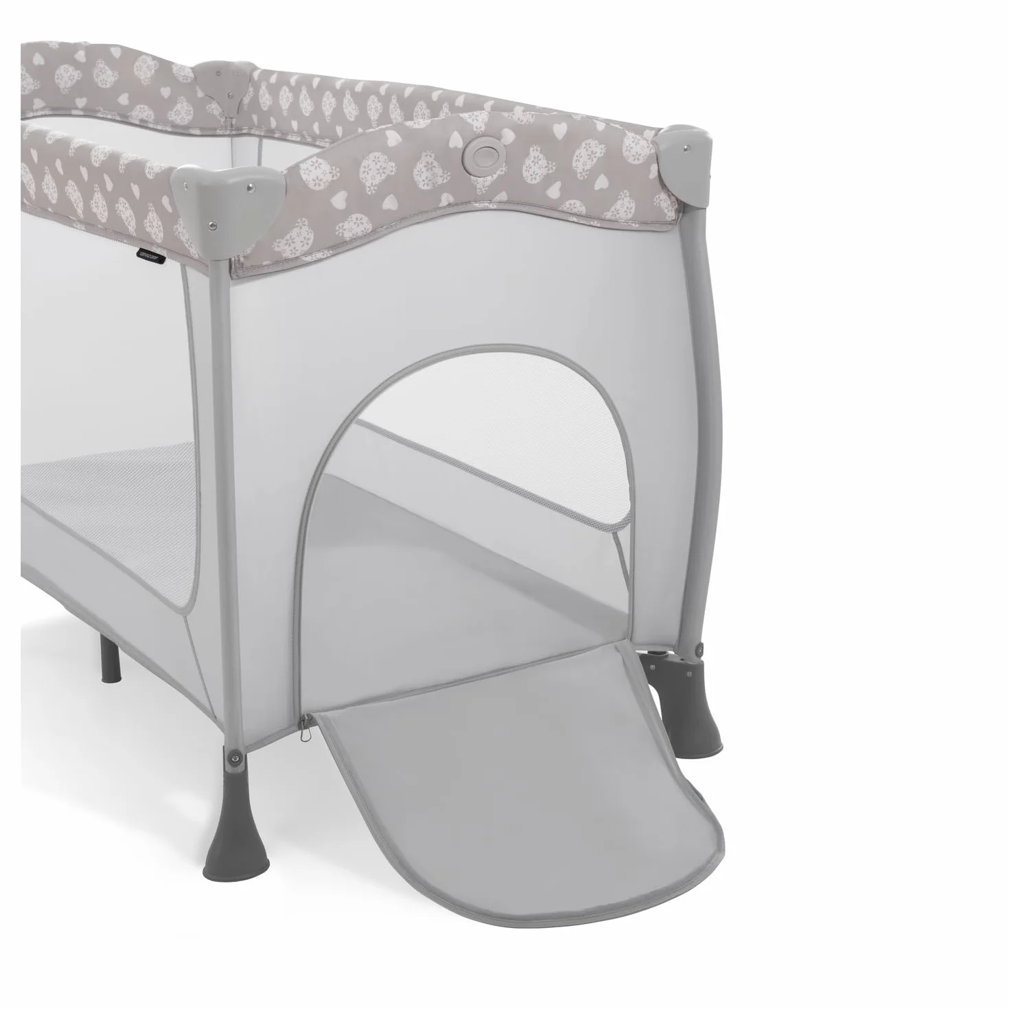 Hauck Zestaw łóżeczek Sleep N Play Center dla niemowląt i małych dzieci od urodzenia do 15 kg, 120 x 60 cm, stolik przewijany, drugi poziom, kółka, klapa boczna, składany, torba