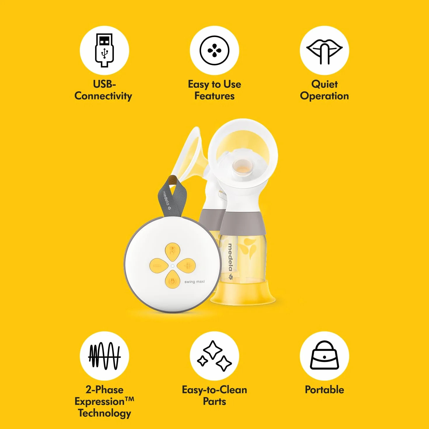 Medela Laktator 24 mm Żółty Biały