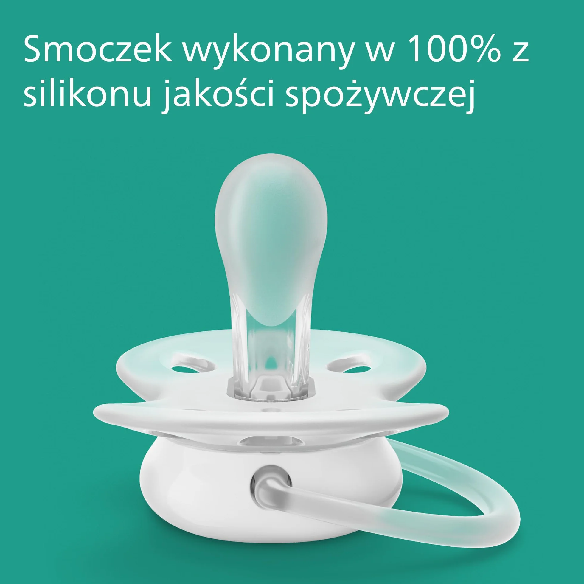 Philips Avent Smoczek Ultra Soft - 2x miękki i elastyczny smoczek dla dzieci w wieku 0–6 miesięcy bez bisfenolu A, z etui ze sterylizatorem (model SCF091/05)