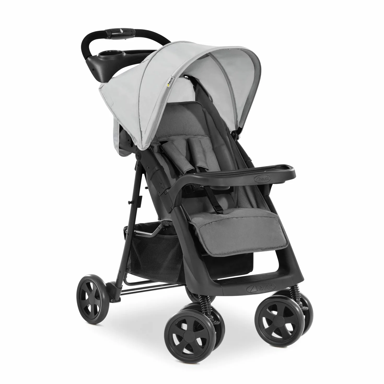 Hauck Shopper Neo II spacerówka do 25 kg z funkcją leżącą od narodzin, składana do minimum, mechanizm jednoręcznego składania, lekka, dwa umocowania do napojów