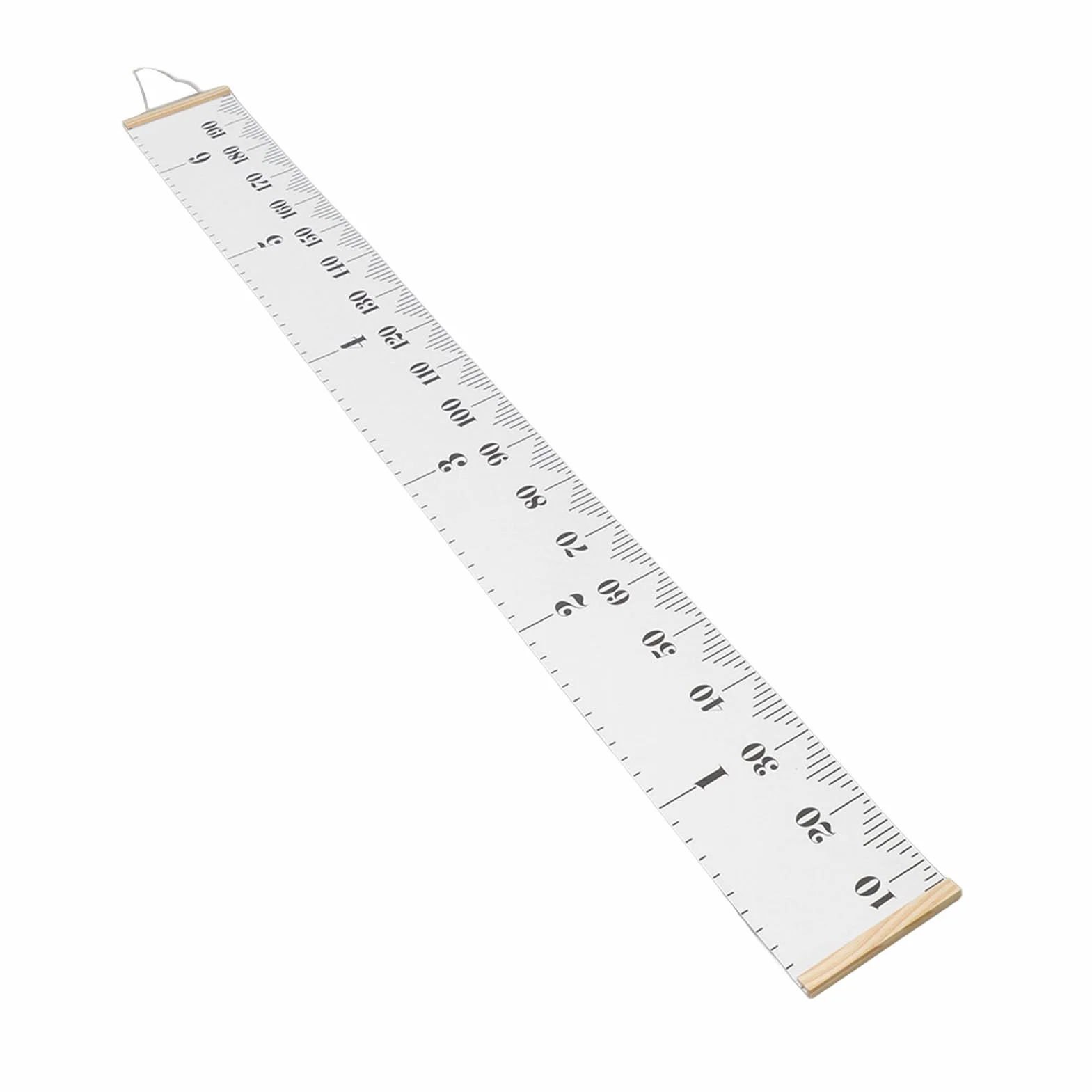 Natudeco Wall Kids Growth Chart Canvas Height Chart Ruler Removable Canvas Wall Hanging Measurement Chart Measuring Height Chart for Salon Home