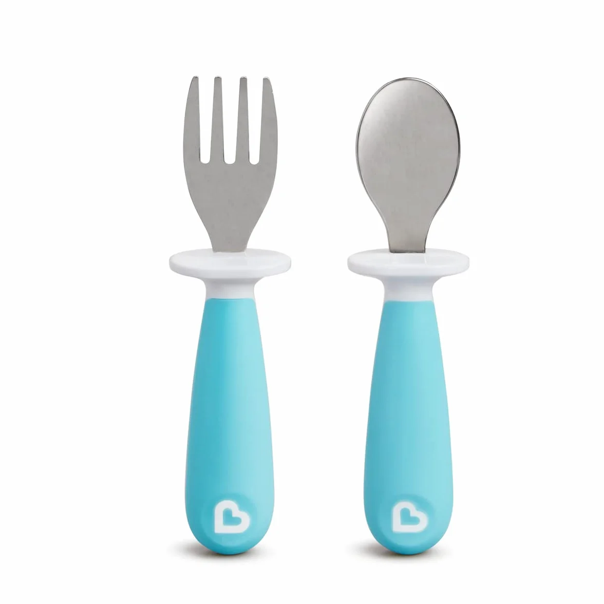 Munchkin Raise Toddler Fork And Spoon Set - (1 Fork & 1 Spoon) Assorted Colours