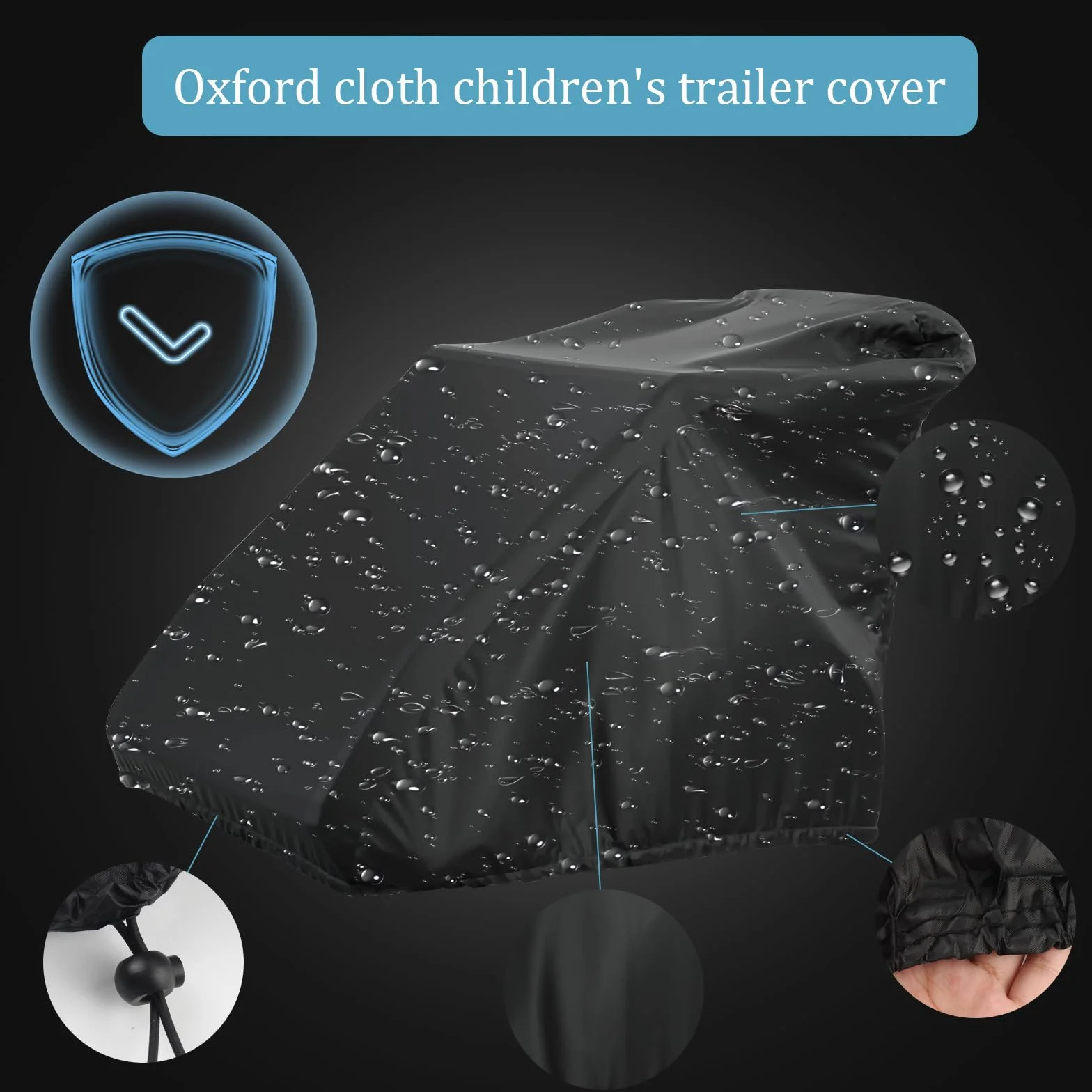Plandeka na rower wodoszczelna tkanina Oxford 210D do przyczepek rowerowych
