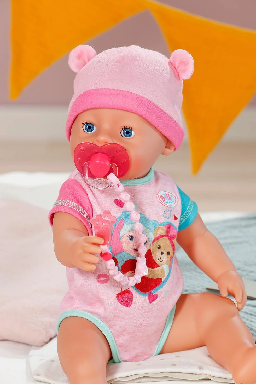 BABY born Magiczny smoczek z klipsem, 2-krotnie sortowany, dla lalek funkcyjnych 43 cm, 838679 Zapf Creation