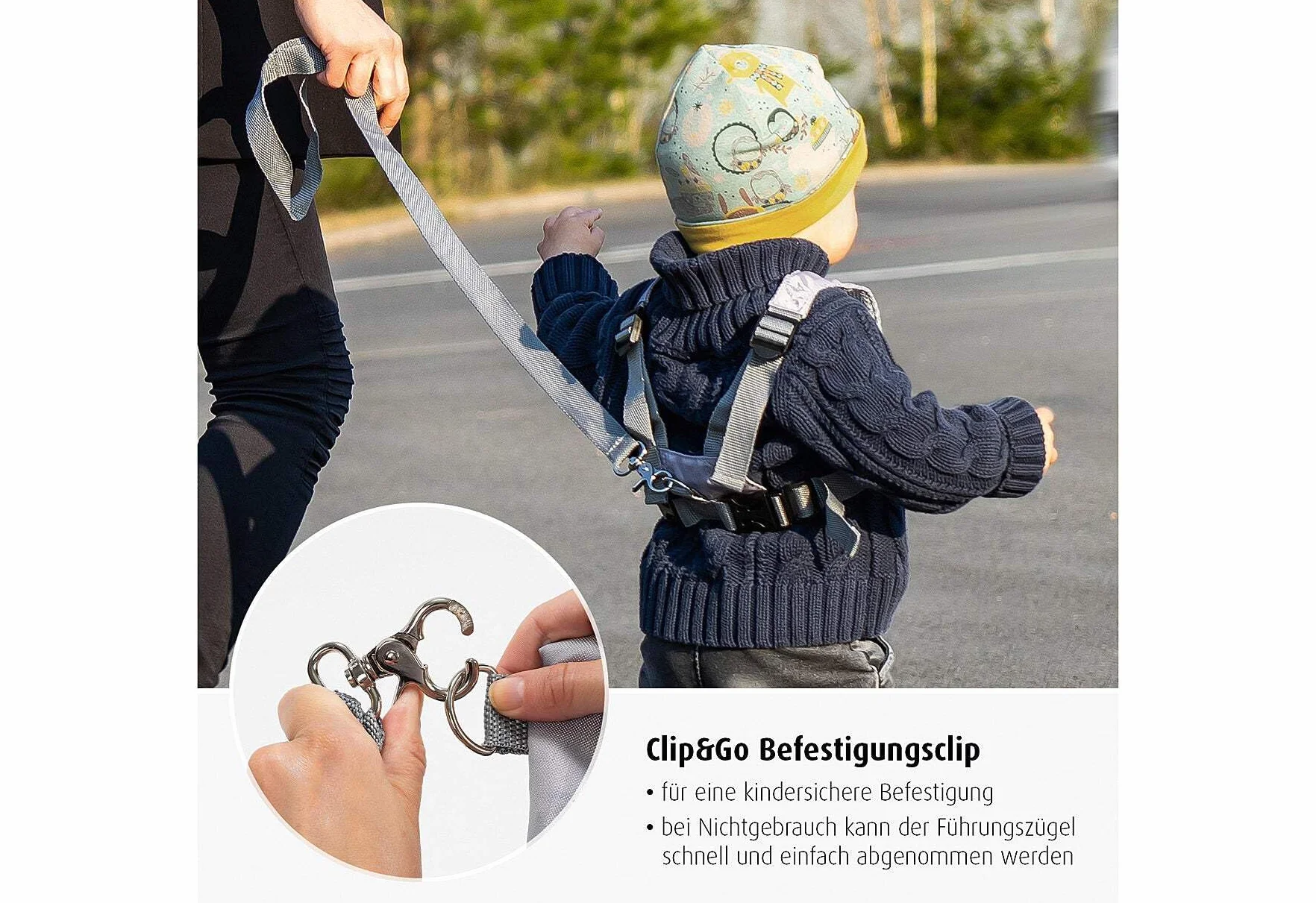 reer TravelKid Go dziecięcy pas biegowy i ochronny, smycz bezpieczeństwa i pas do biegania dla niemowląt i dzieci