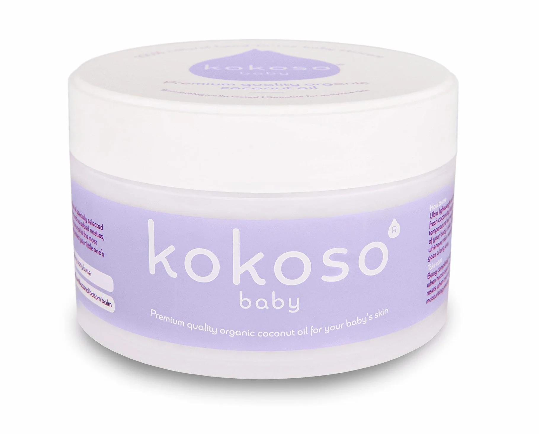 Kokoso Organiczny olejek kokosowy dla niemowląt 100% naturalny nawilżający 168g
